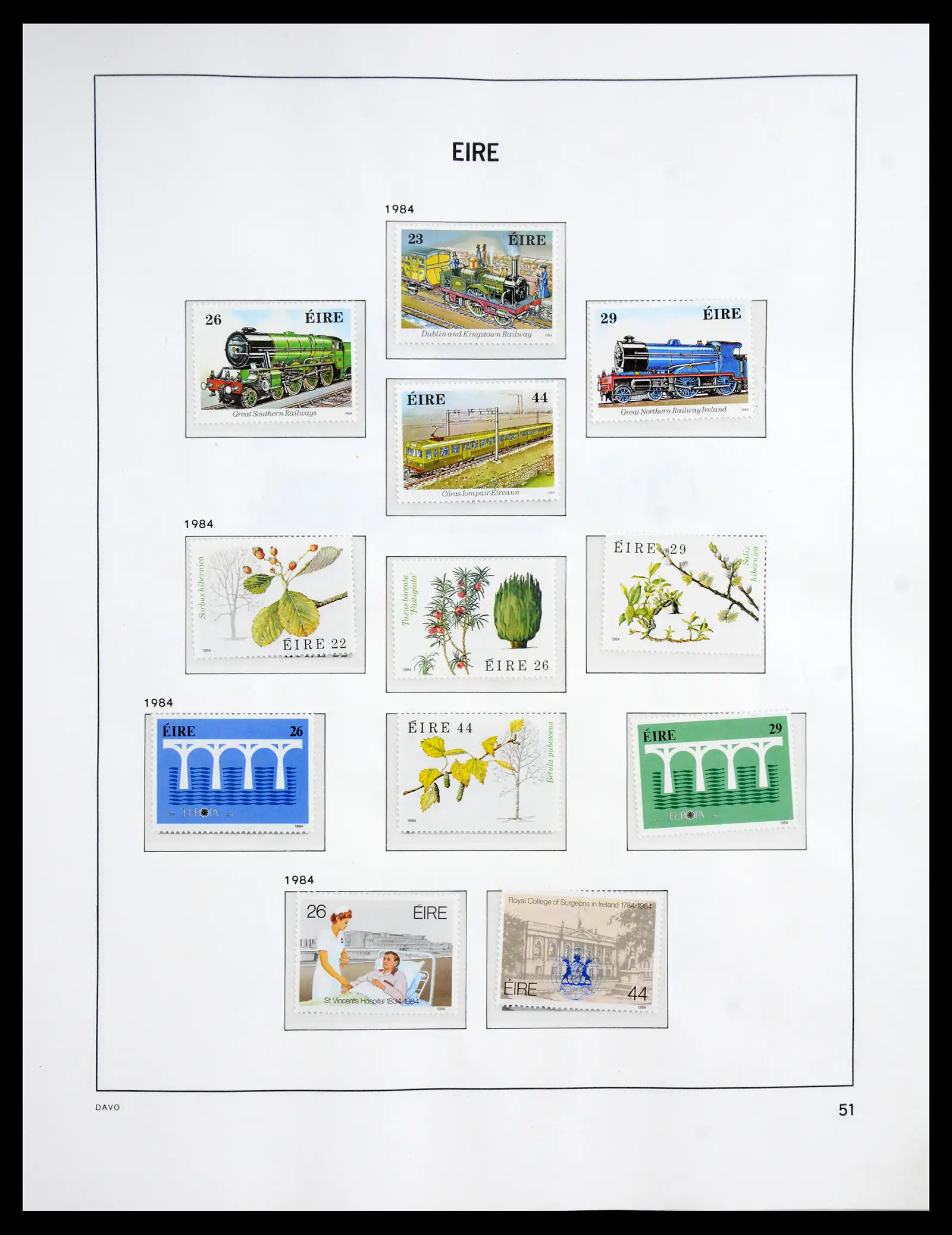 41167 0065 - Postzegelverzameling 41167 Ierland compleet 1940-2001.