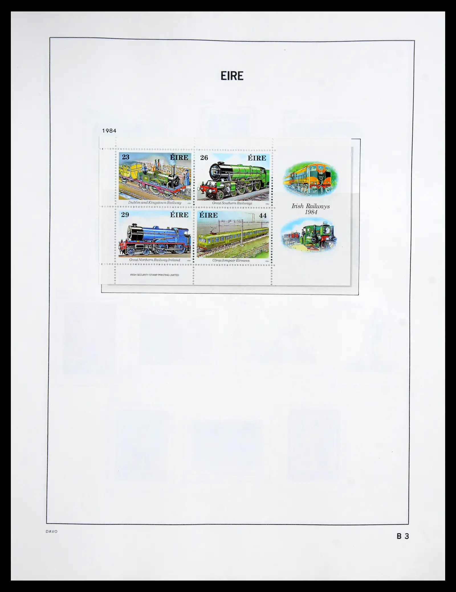 41167 0066 - Postzegelverzameling 41167 Ierland compleet 1940-2001.