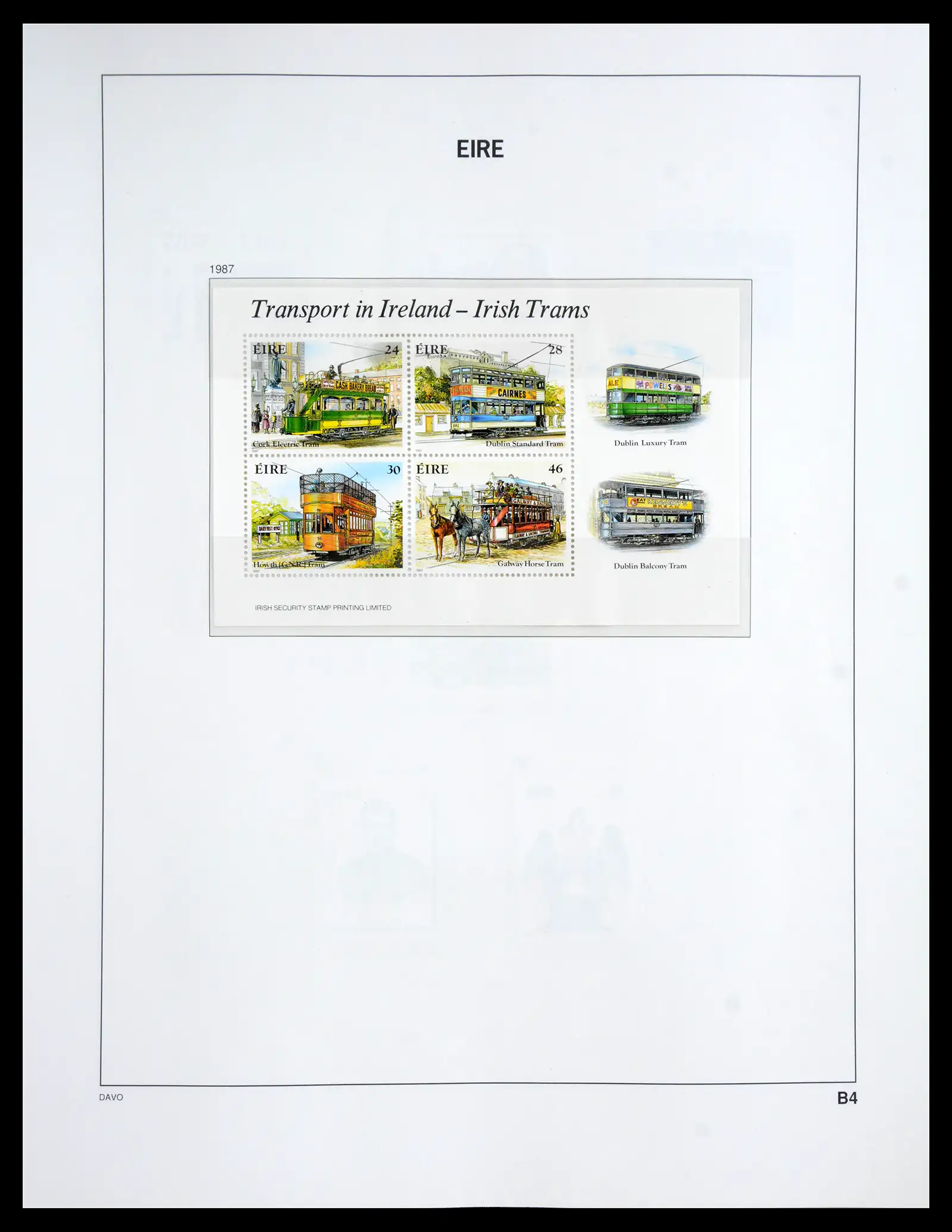 41167 0077 - Postzegelverzameling 41167 Ierland compleet 1940-2001.