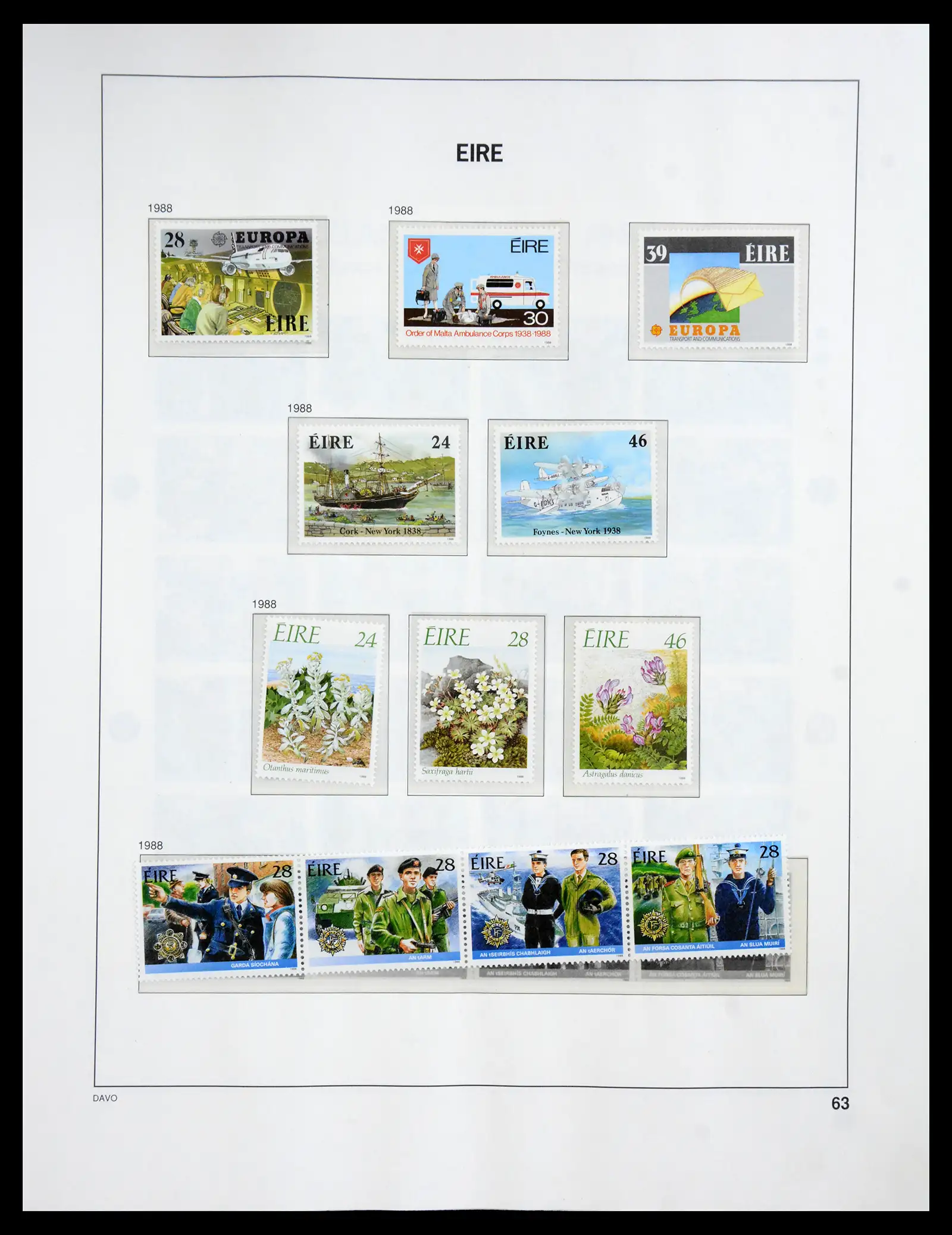 41167 0084 - Postzegelverzameling 41167 Ierland compleet 1940-2001.