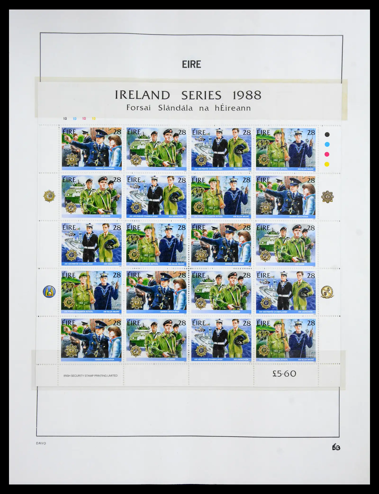41167 0085 - Postzegelverzameling 41167 Ierland compleet 1940-2001.