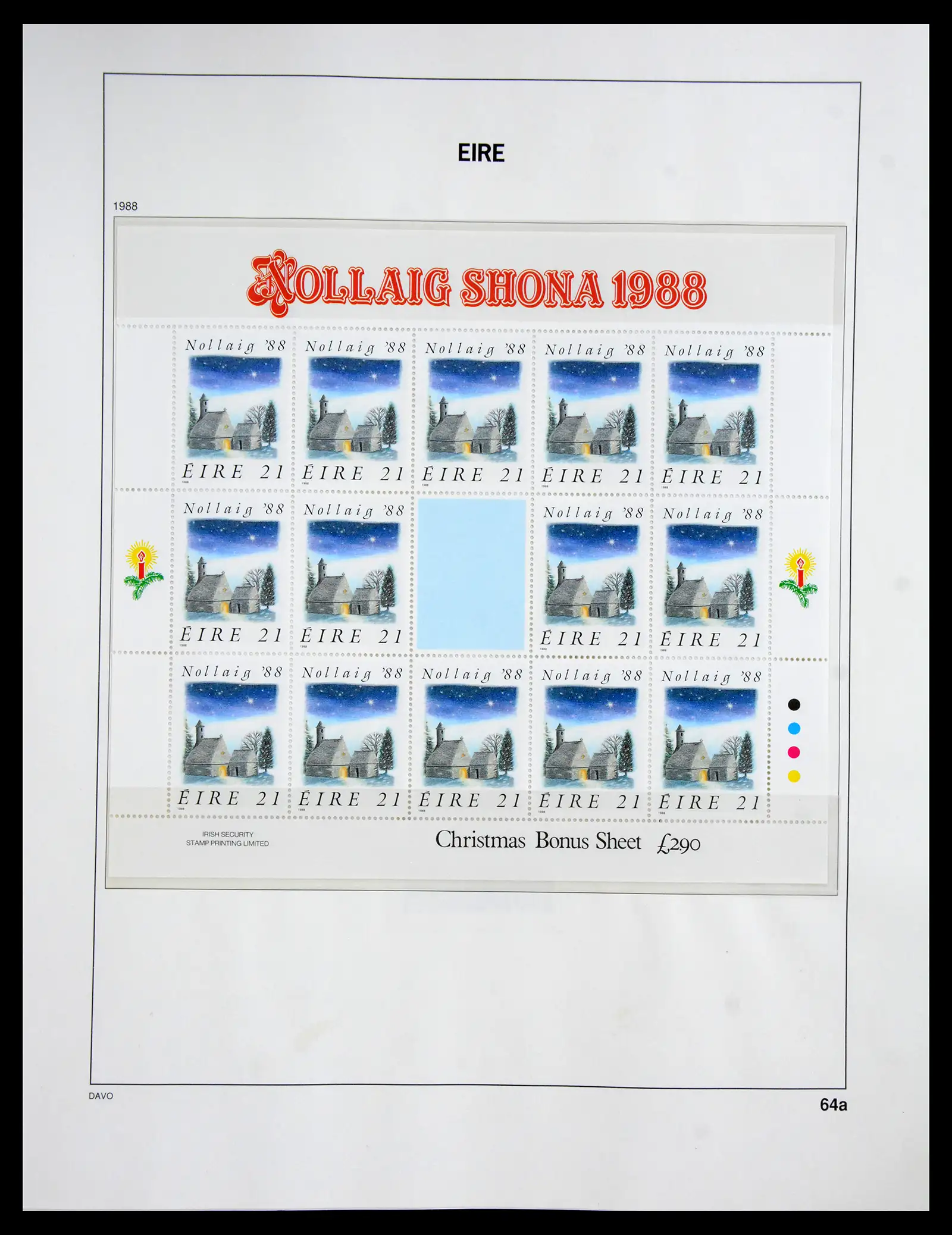 41167 0087 - Postzegelverzameling 41167 Ierland compleet 1940-2001.