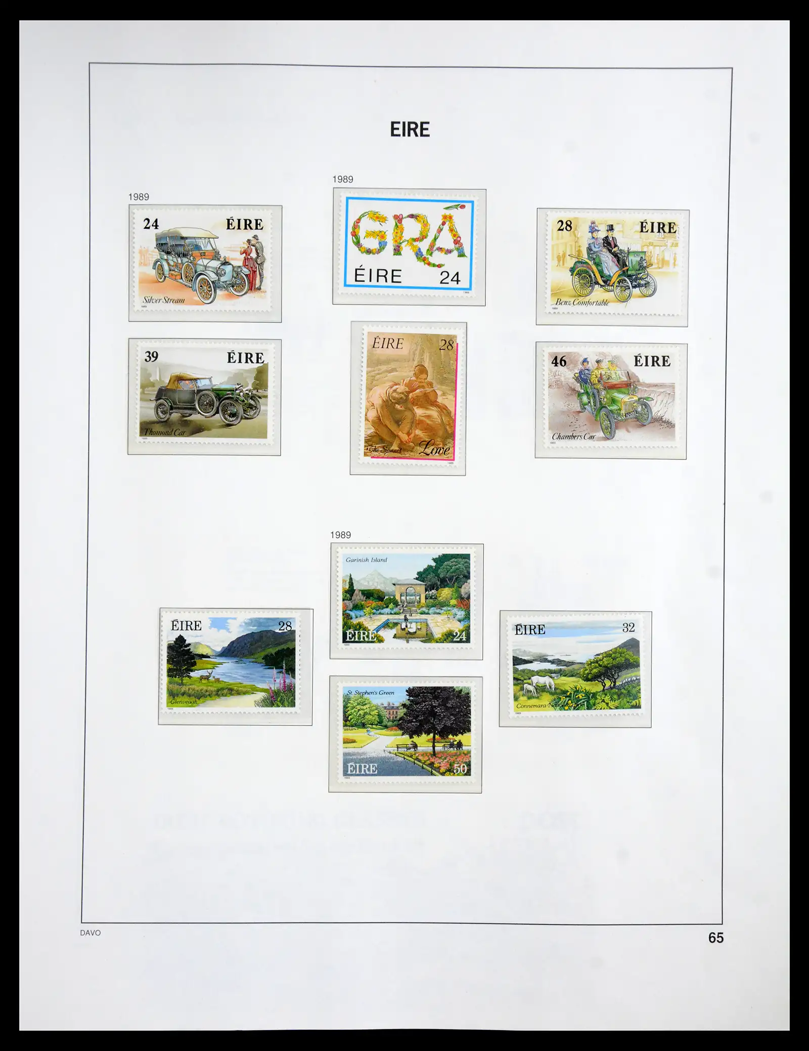 41167 0088 - Postzegelverzameling 41167 Ierland compleet 1940-2001.