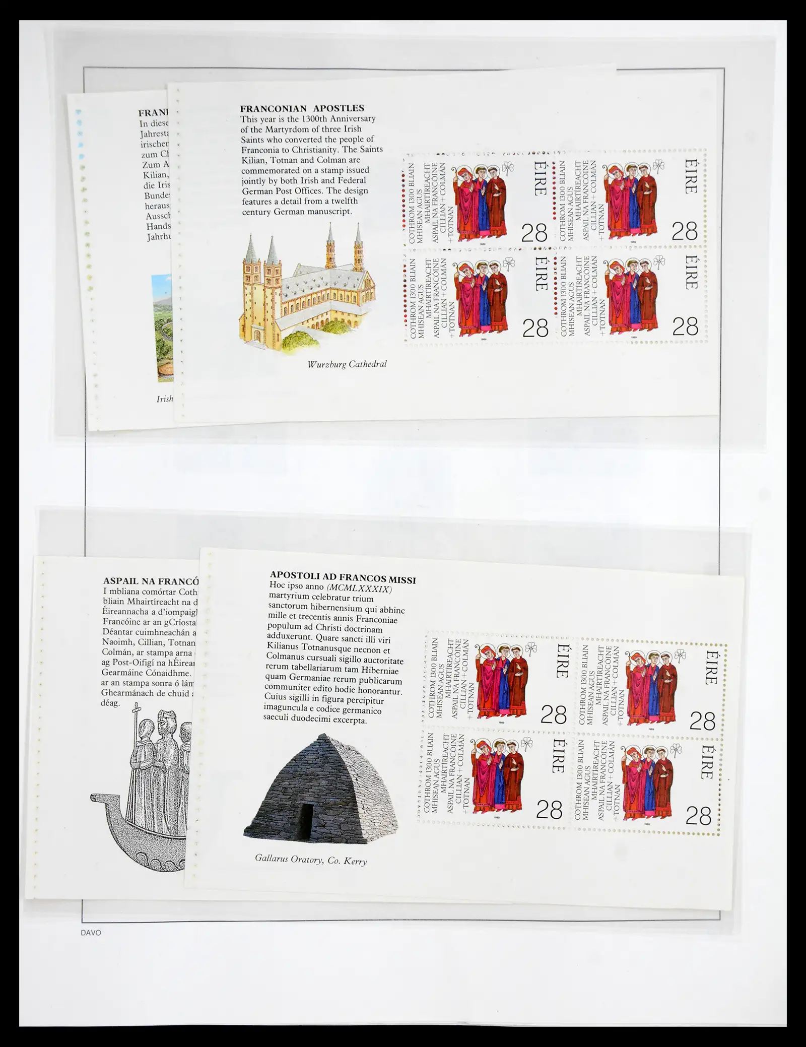 41167 0091 - Postzegelverzameling 41167 Ierland compleet 1940-2001.
