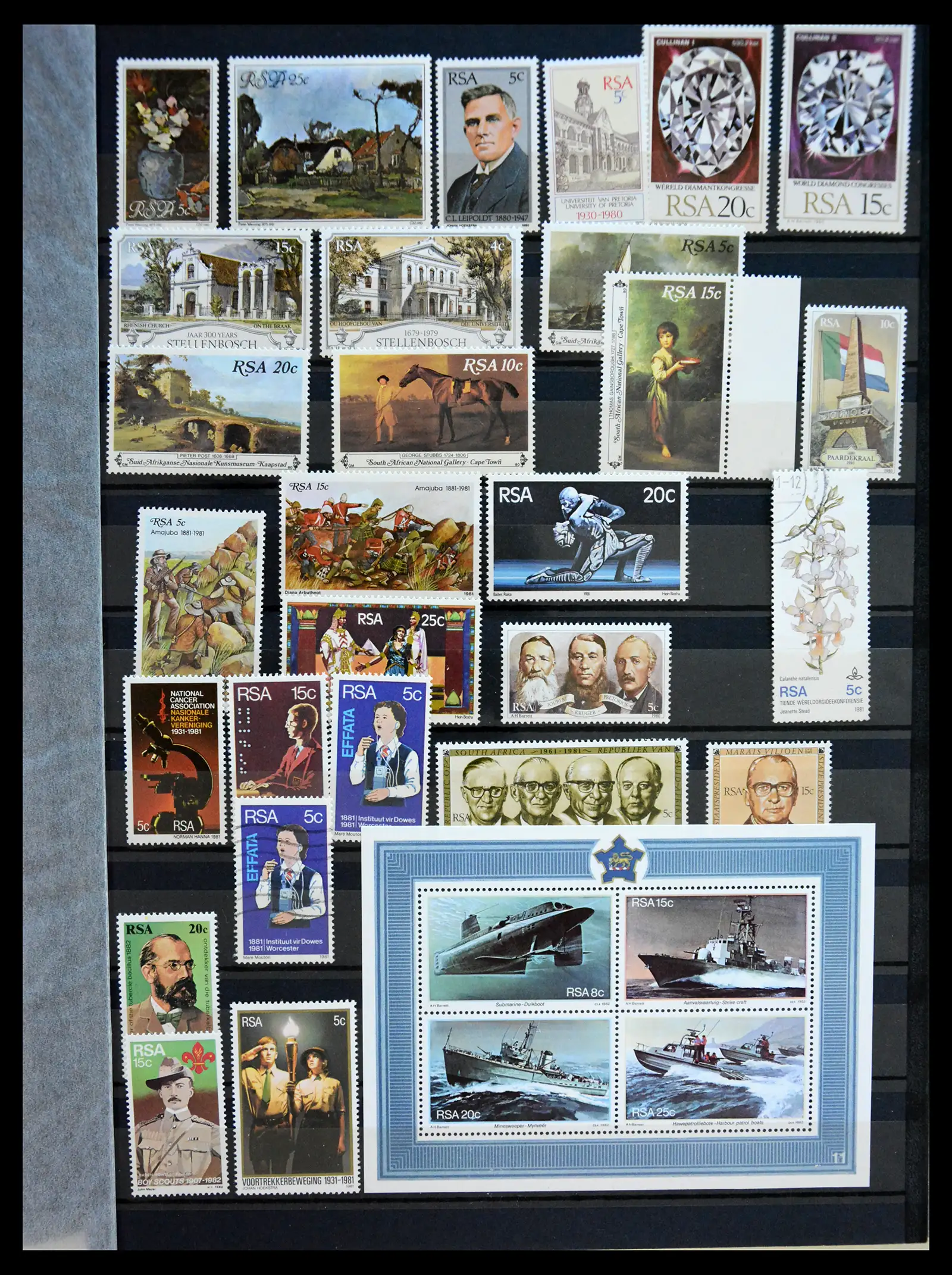 41168 0025 - Stamp collection 41168 South Africa 1910-1994.