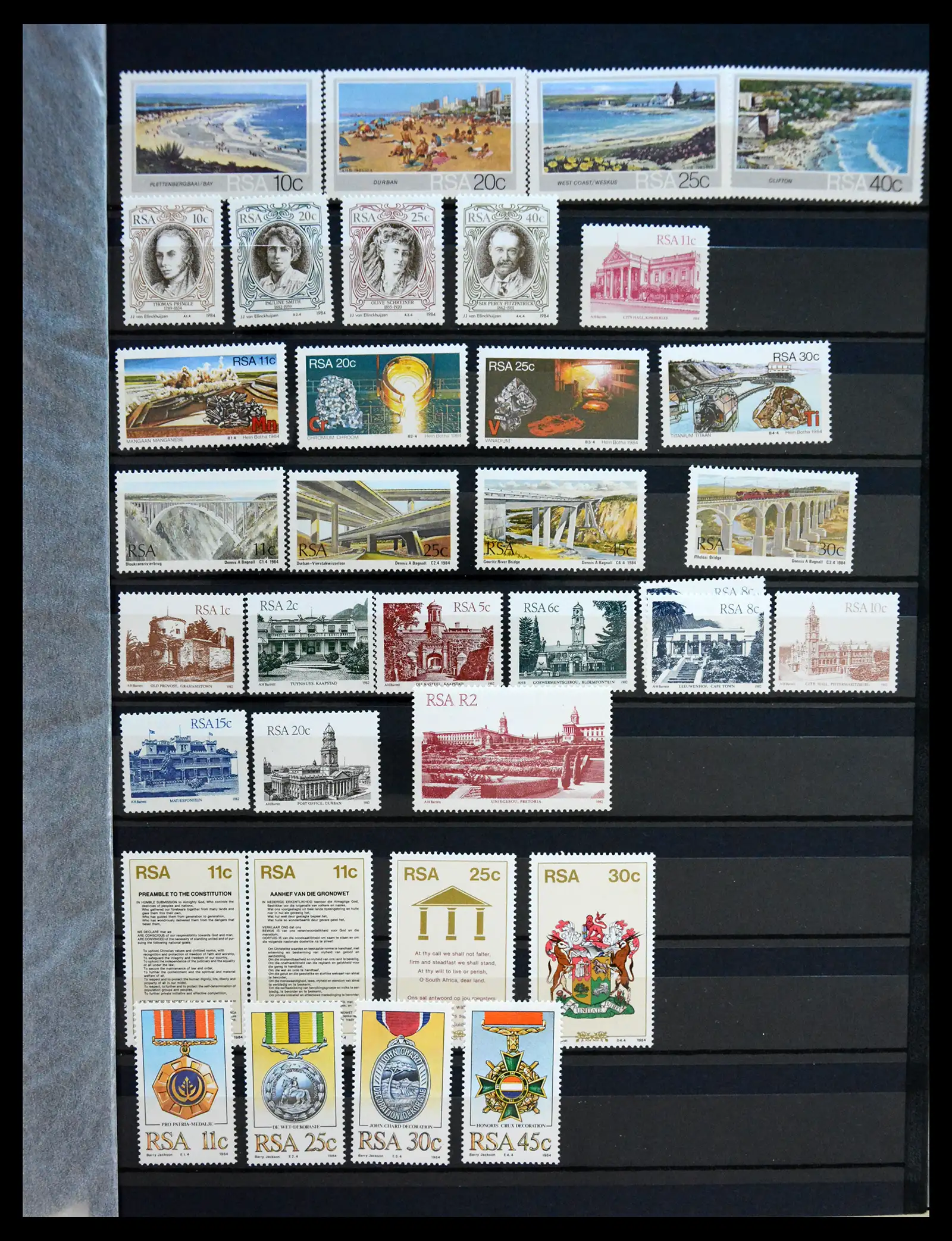 41168 0027 - Stamp collection 41168 South Africa 1910-1994.