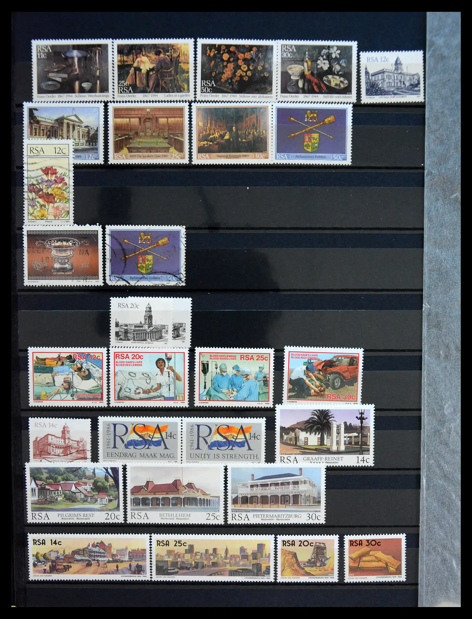 41168 0028 - Stamp collection 41168 South Africa 1910-1994.