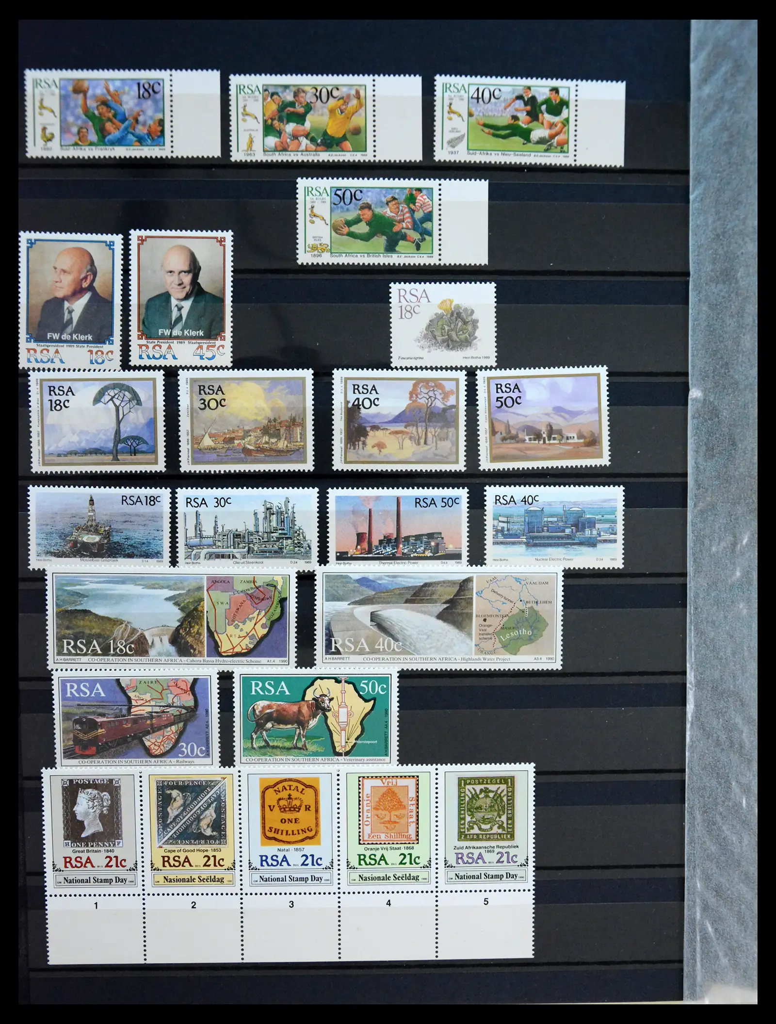 41168 0032 - Stamp collection 41168 South Africa 1910-1994.