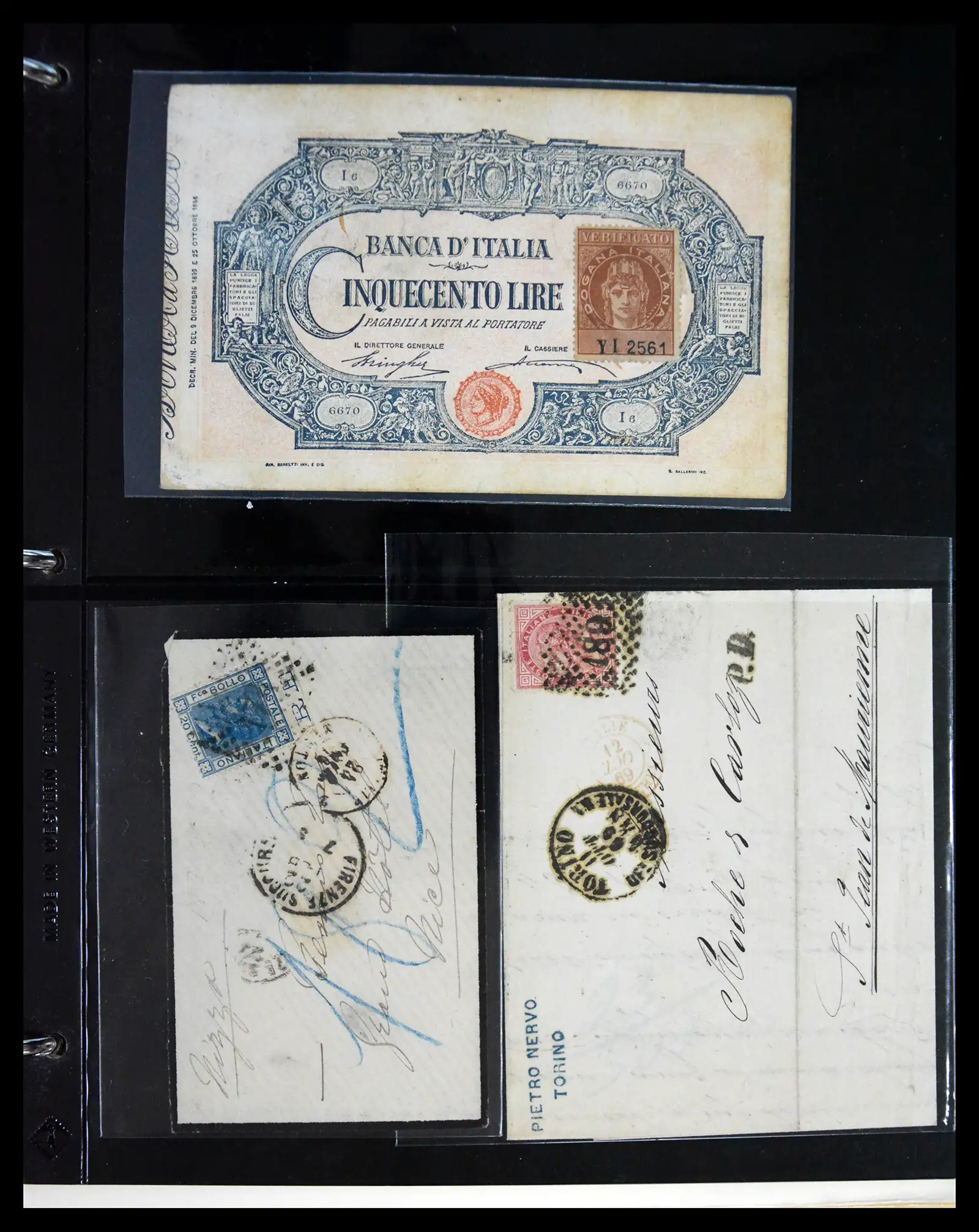 41170 0005 - Postzegelverzameling 41170 Italië en koloniën 1862-1961.