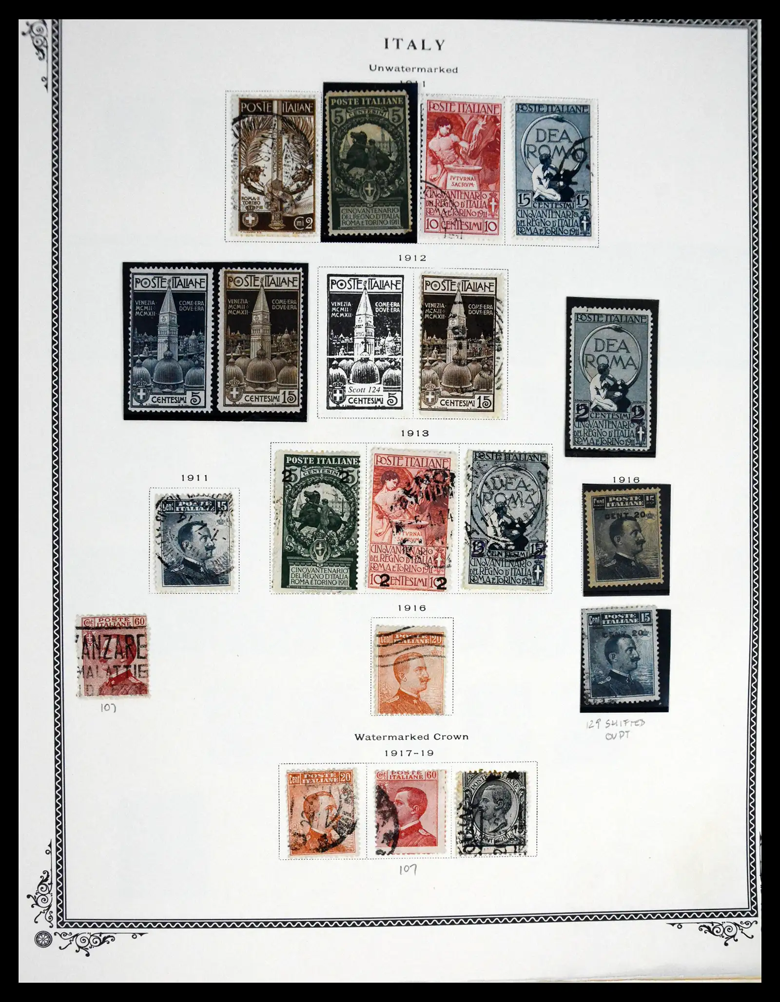 41170 0008 - Postzegelverzameling 41170 Italië en koloniën 1862-1961.