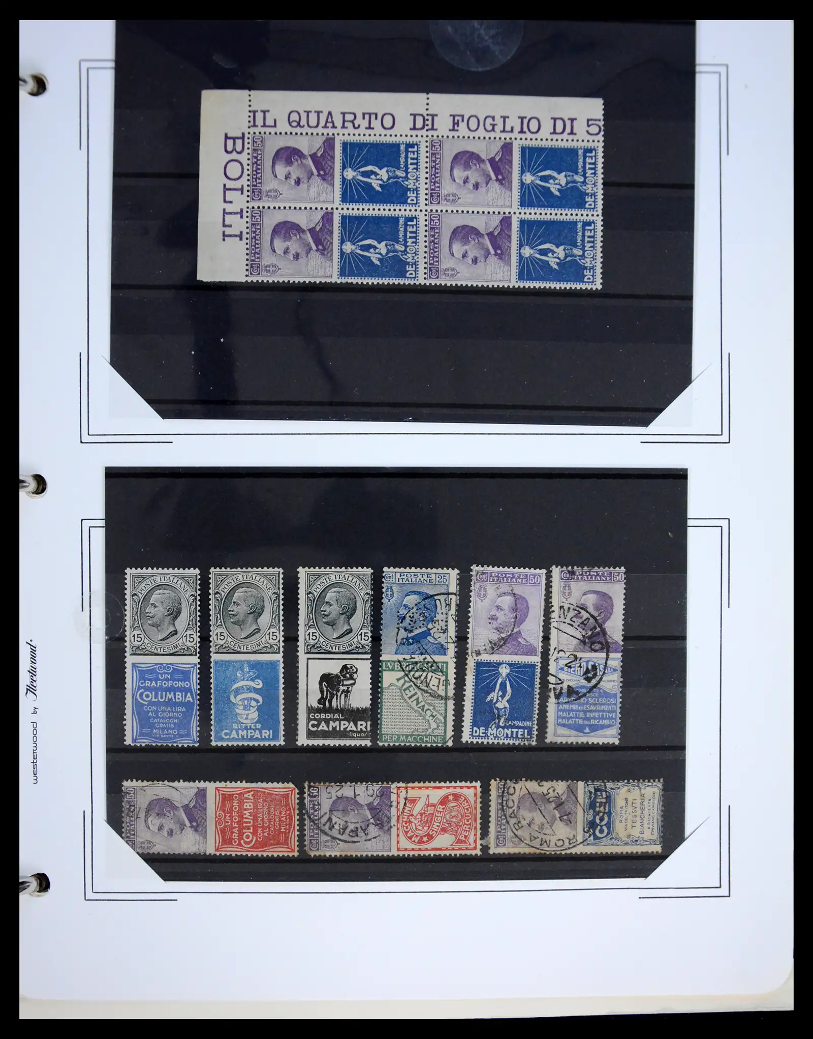 41170 0010 - Postzegelverzameling 41170 Italië en koloniën 1862-1961.