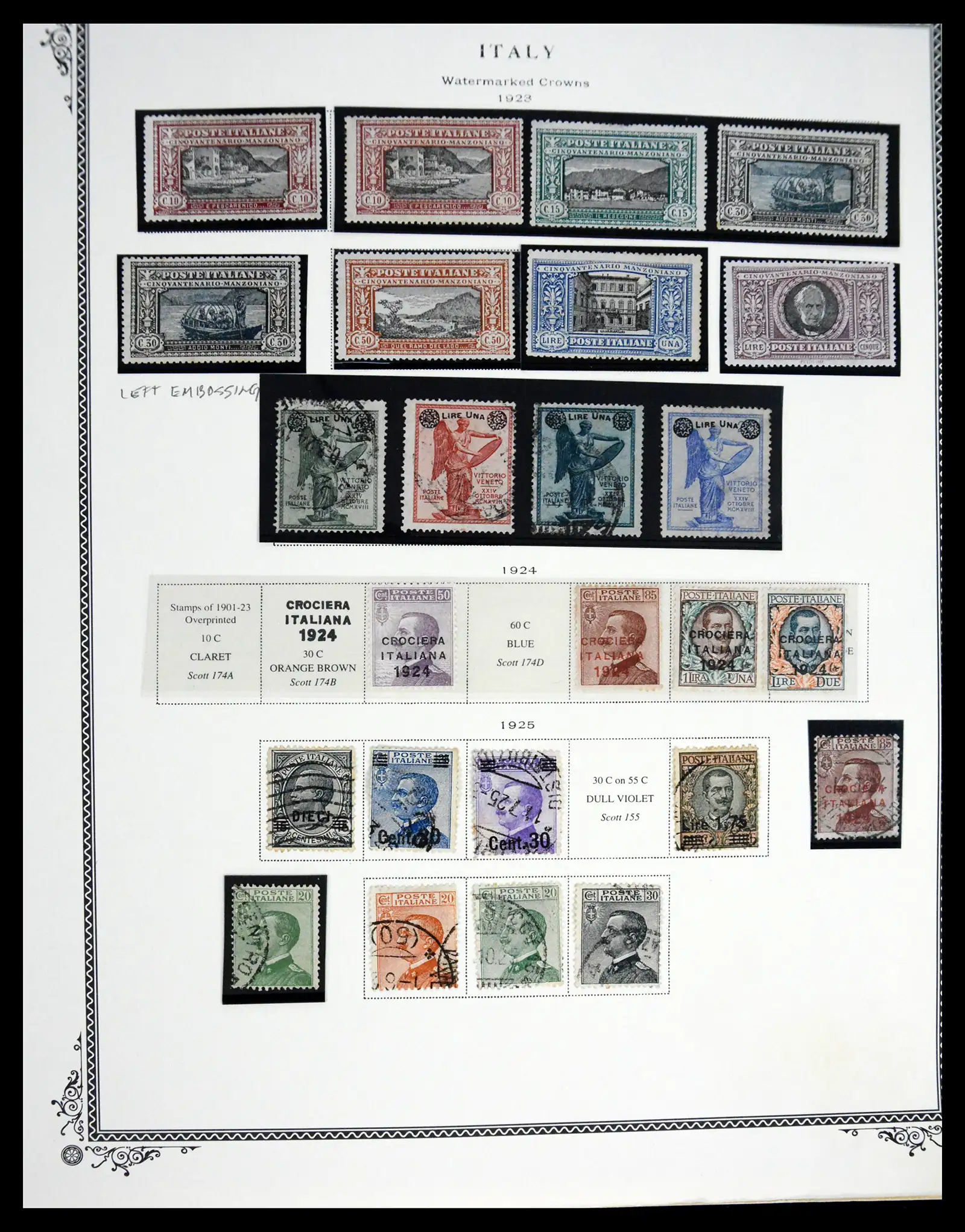 41170 0012 - Postzegelverzameling 41170 Italië en koloniën 1862-1961.