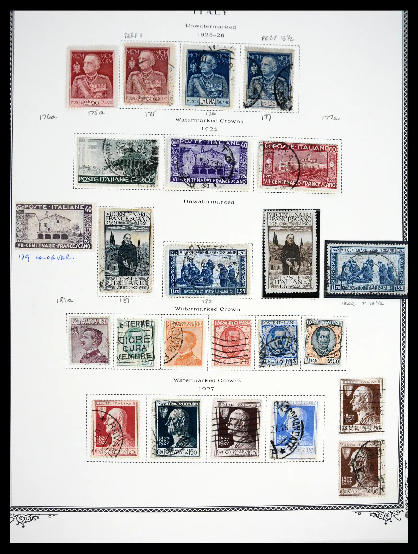 41170 0015 - Postzegelverzameling 41170 Italië en koloniën 1862-1961.