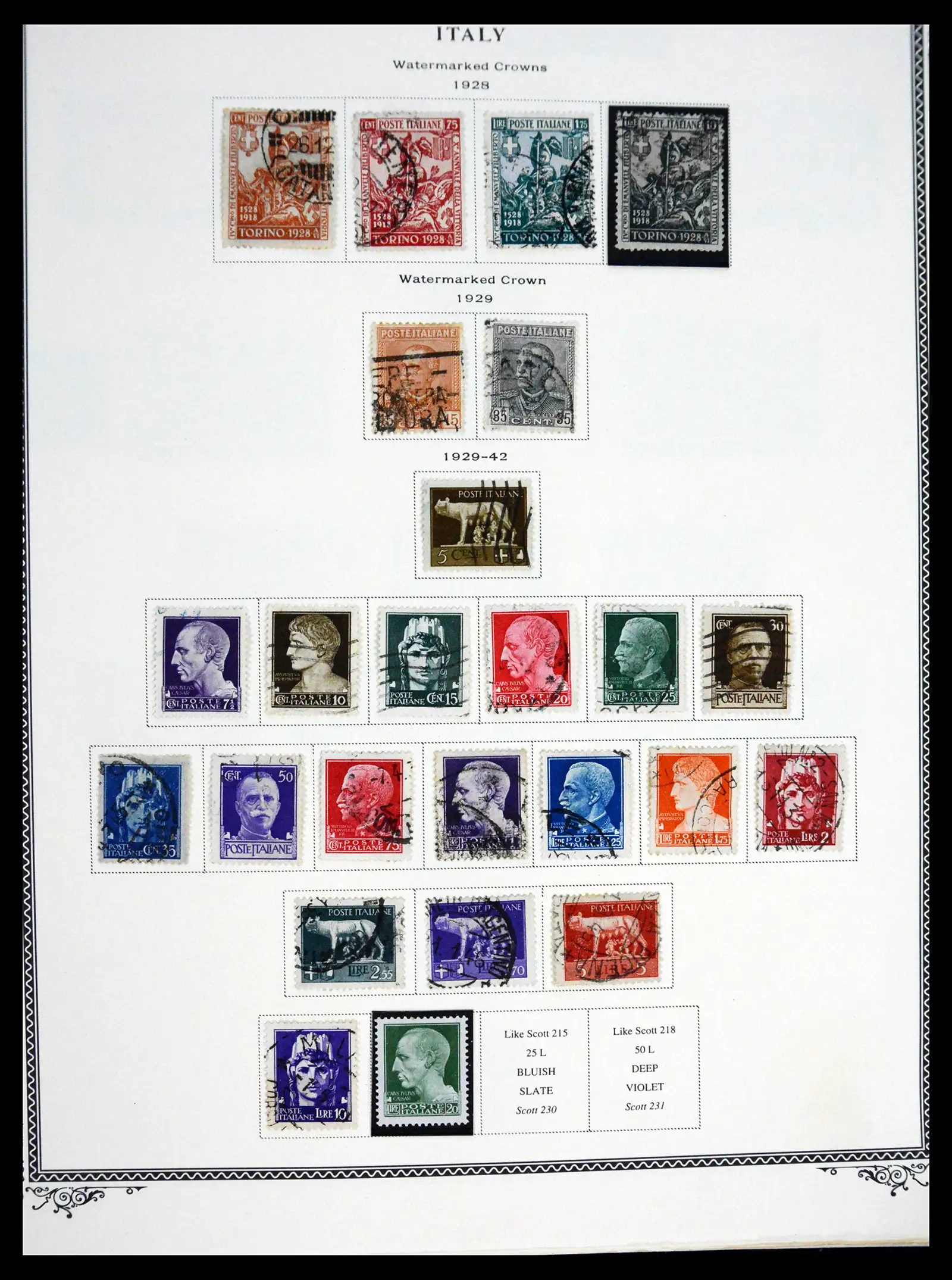 41170 0018 - Postzegelverzameling 41170 Italië en koloniën 1862-1961.