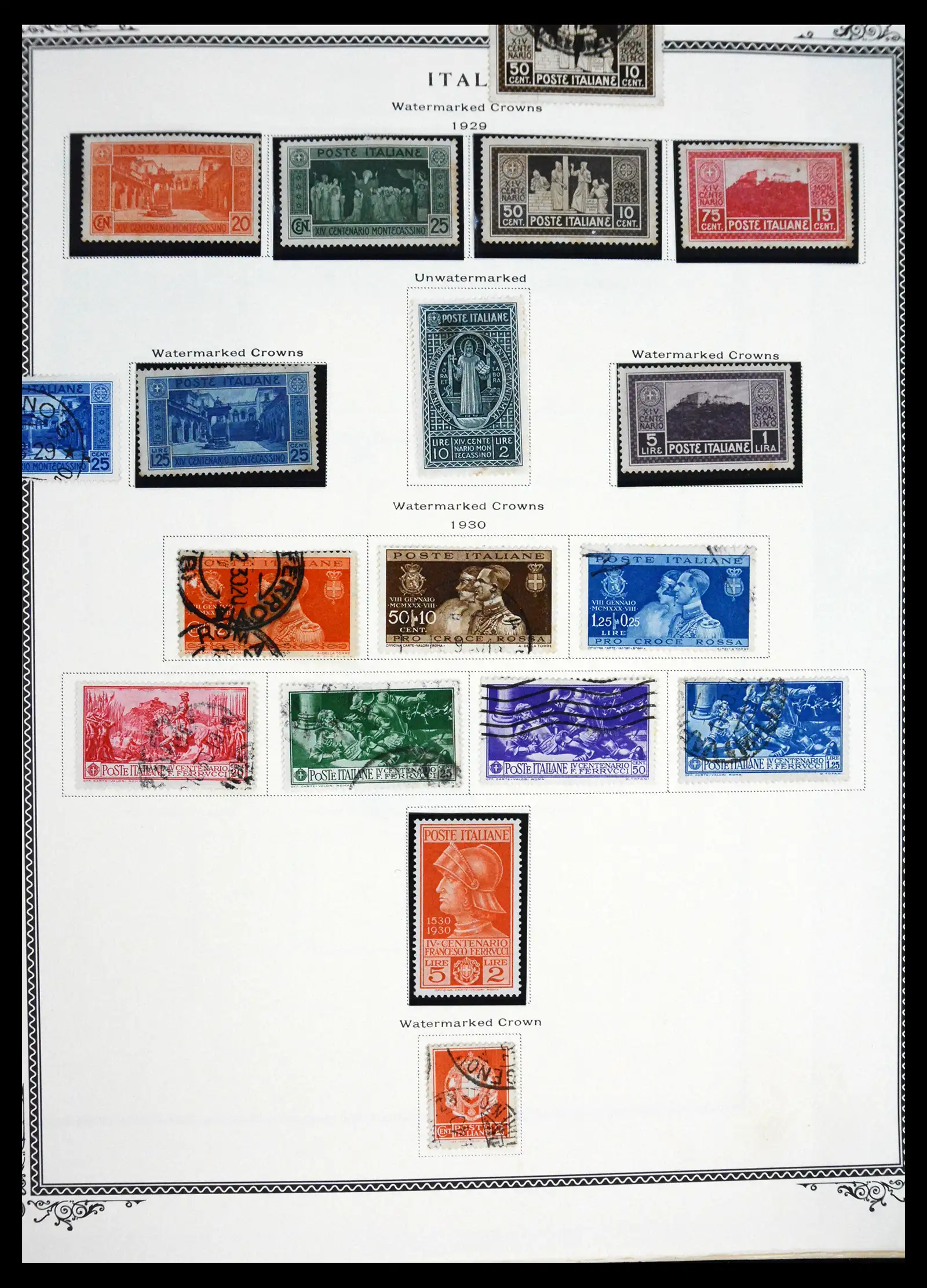 41170 0019 - Postzegelverzameling 41170 Italië en koloniën 1862-1961.