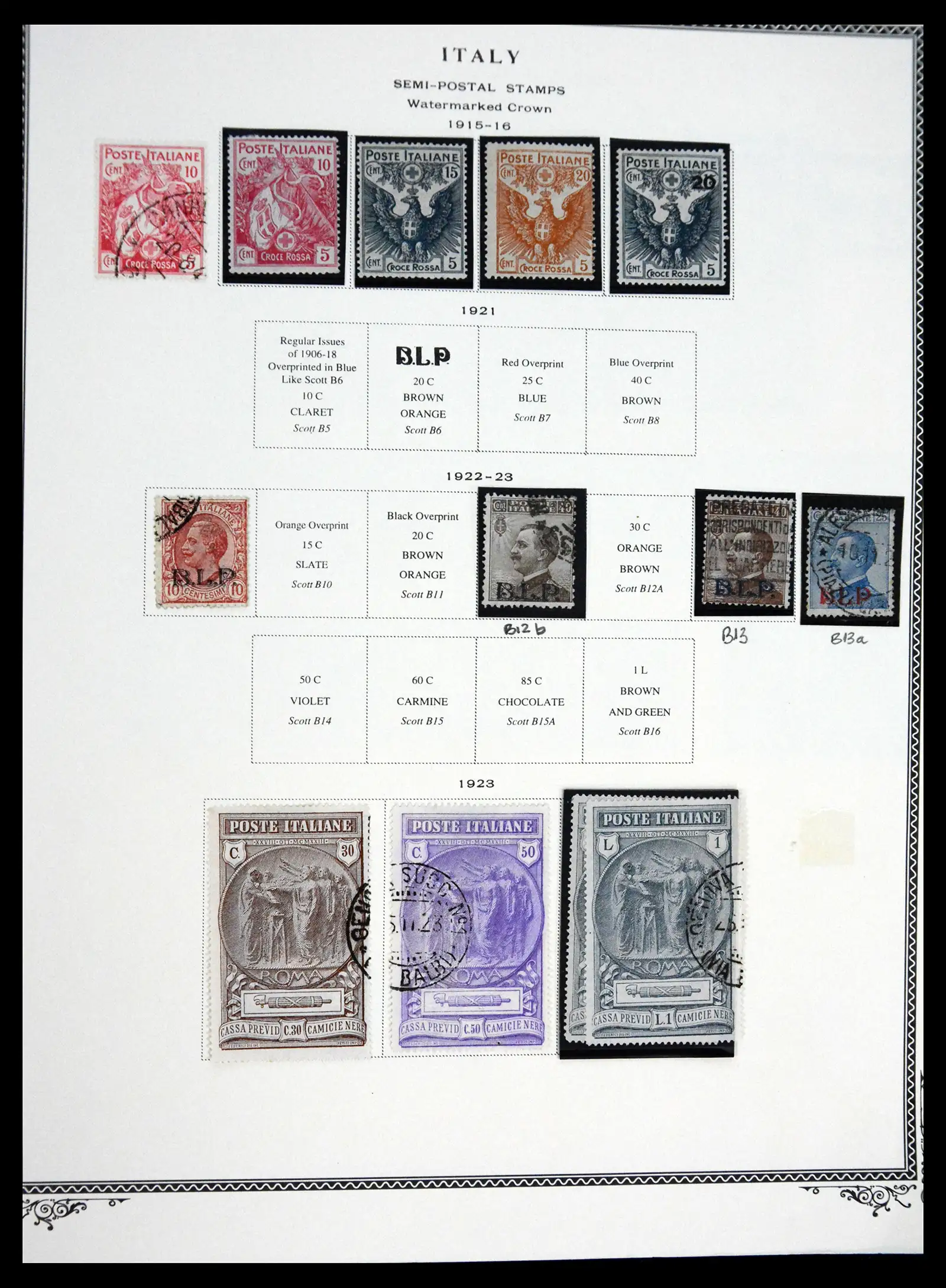 41170 0021 - Postzegelverzameling 41170 Italië en koloniën 1862-1961.