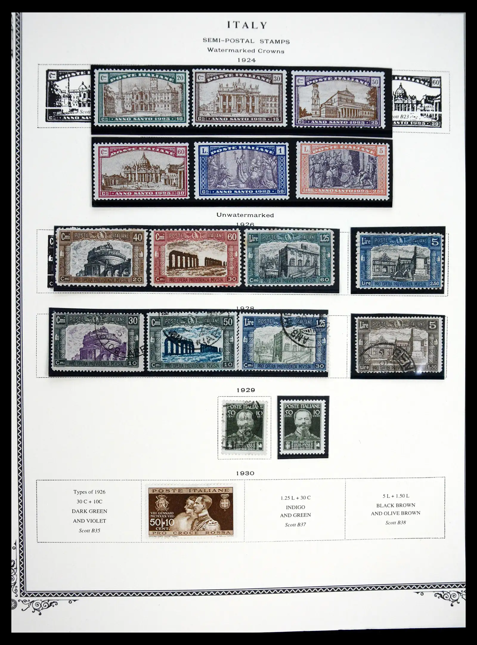 41170 0022 - Postzegelverzameling 41170 Italië en koloniën 1862-1961.