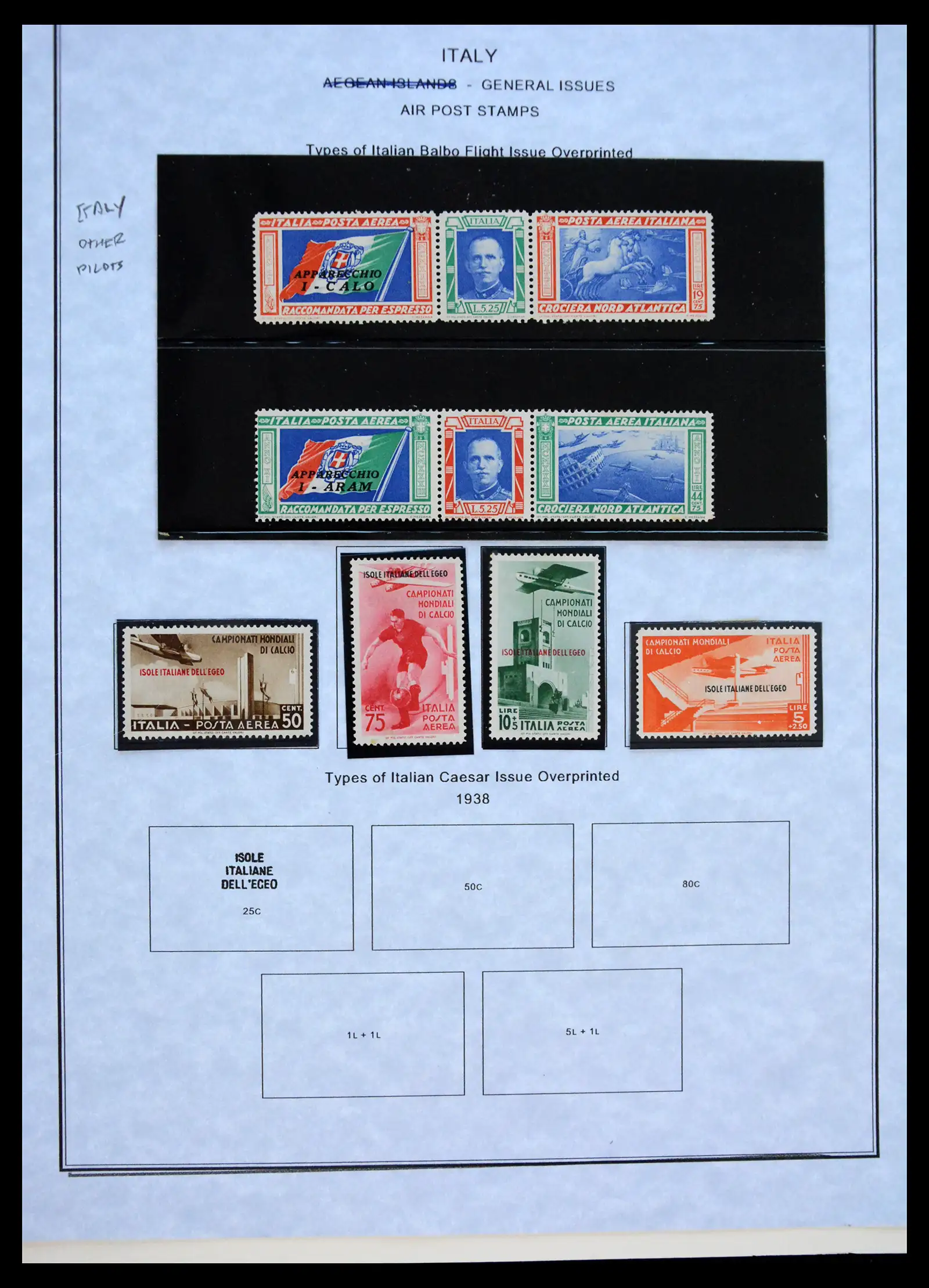 41170 0034 - Postzegelverzameling 41170 Italië en koloniën 1862-1961.