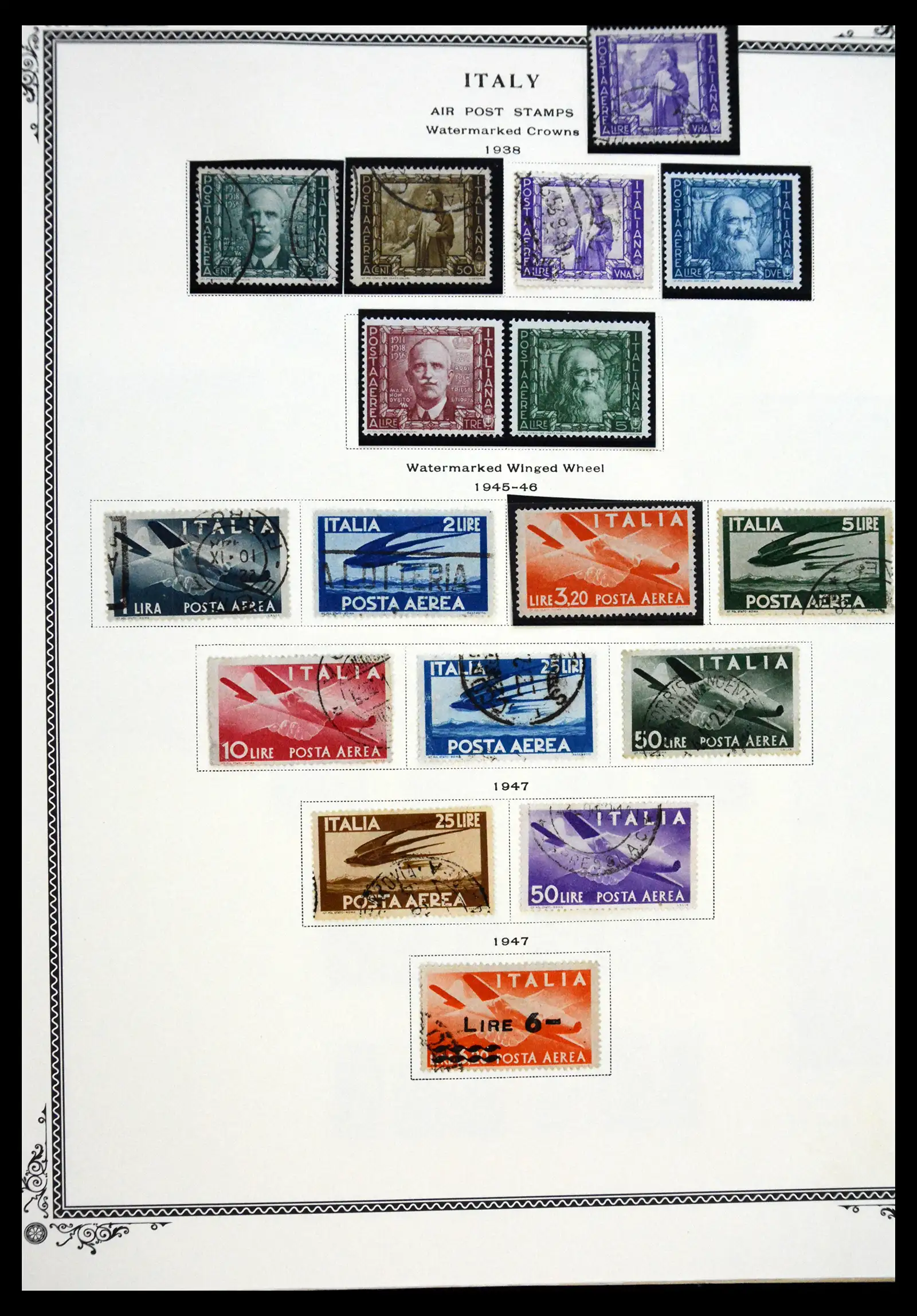 41170 0039 - Postzegelverzameling 41170 Italië en koloniën 1862-1961.