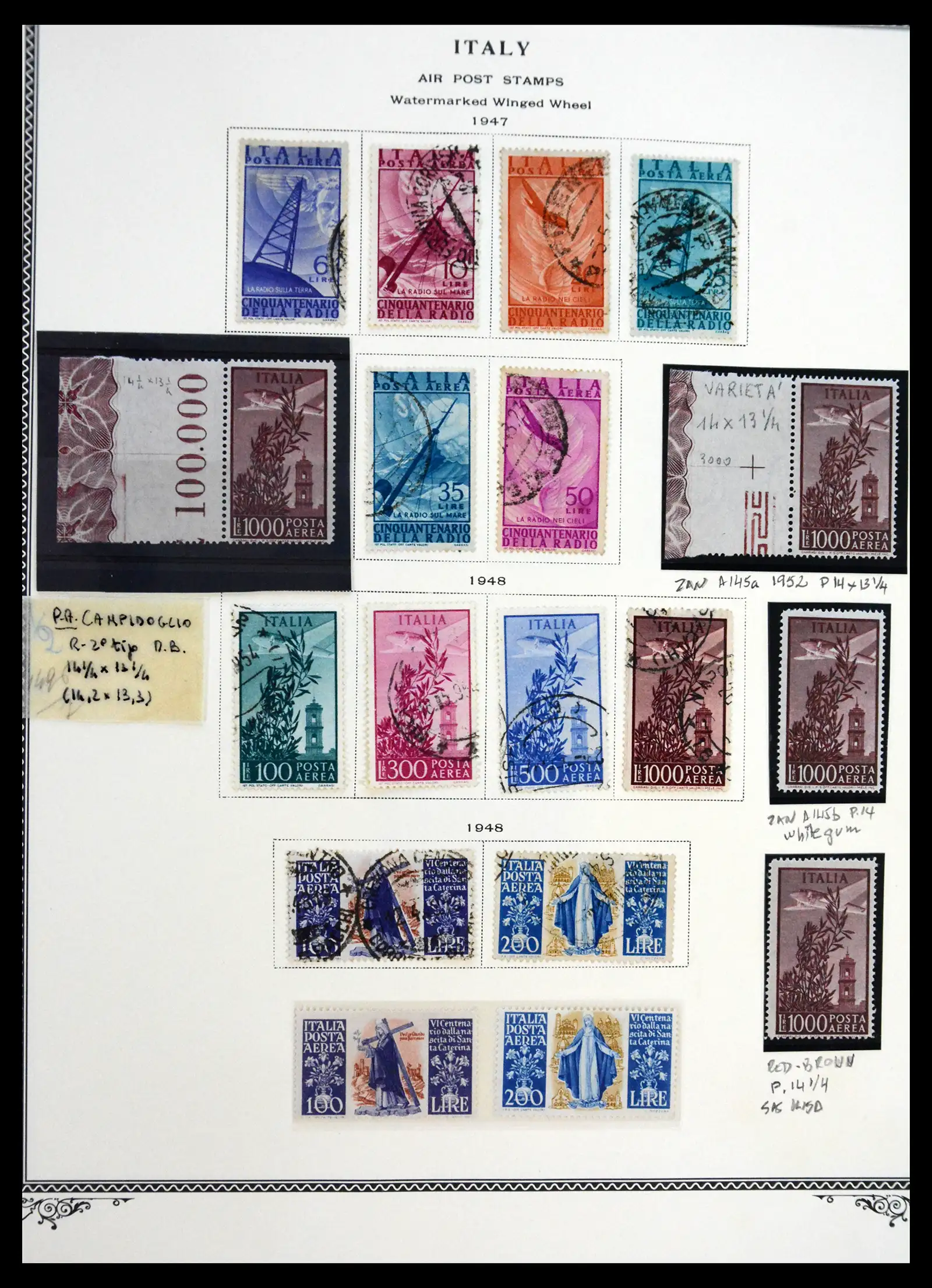 41170 0040 - Postzegelverzameling 41170 Italië en koloniën 1862-1961.