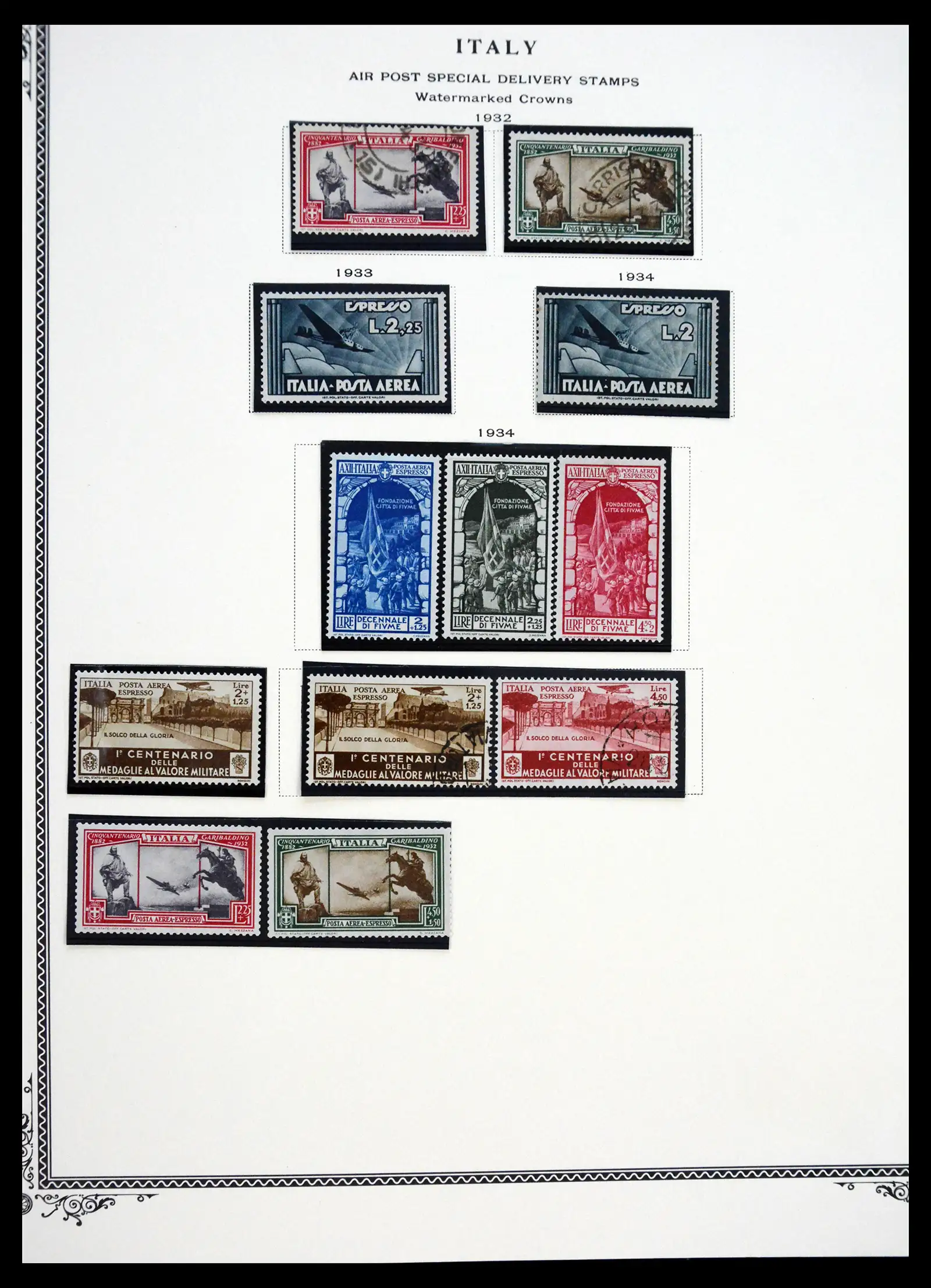 41170 0044 - Postzegelverzameling 41170 Italië en koloniën 1862-1961.