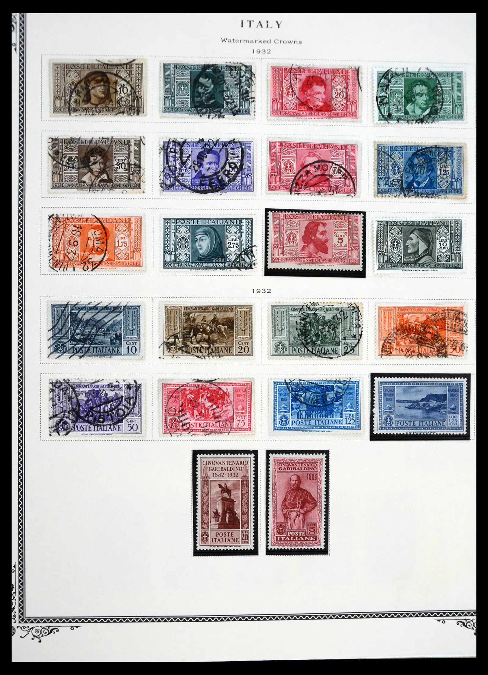 41170 0046 - Postzegelverzameling 41170 Italië en koloniën 1862-1961.