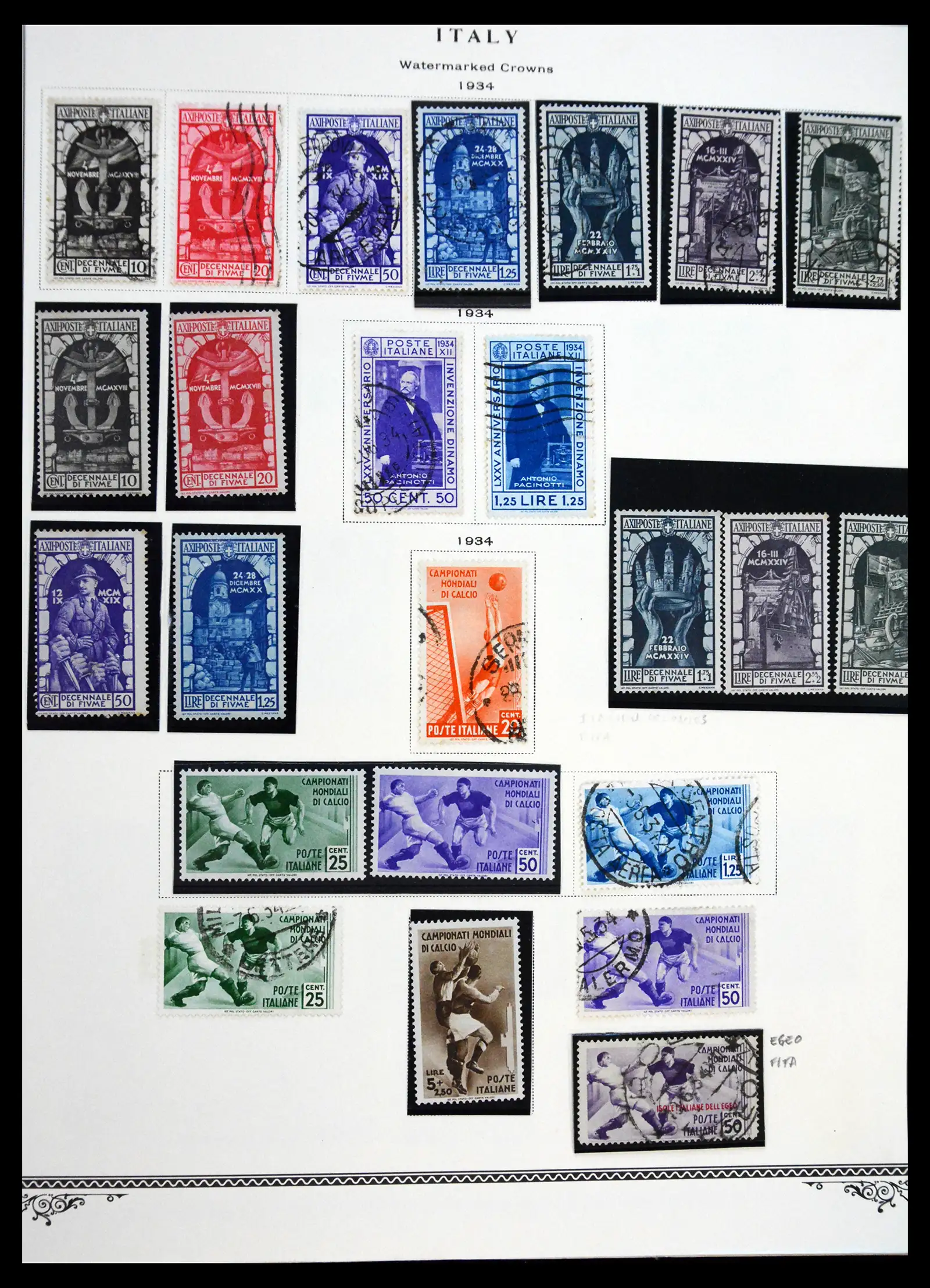 41170 0048 - Postzegelverzameling 41170 Italië en koloniën 1862-1961.