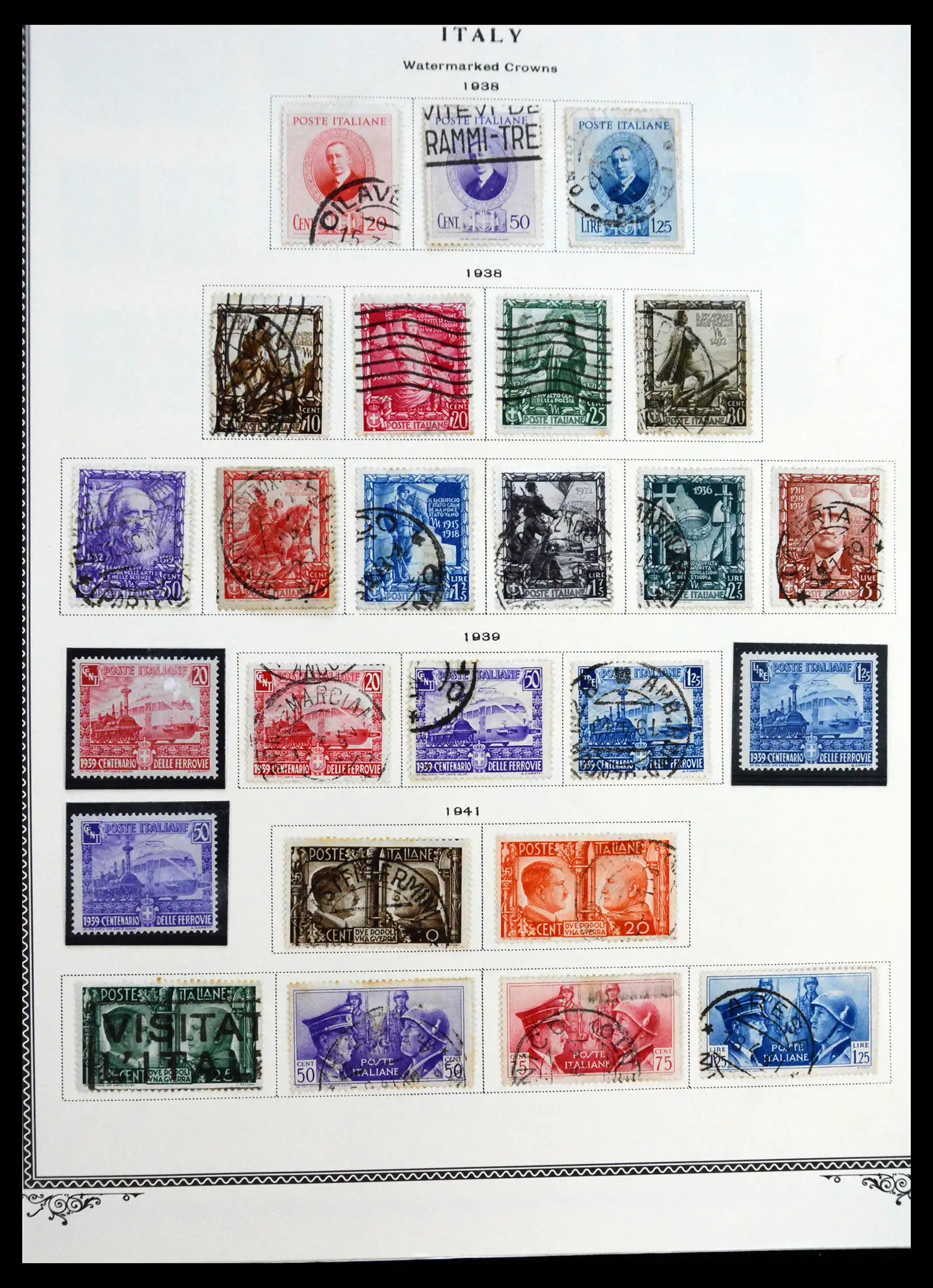 41170 0055 - Postzegelverzameling 41170 Italië en koloniën 1862-1961.