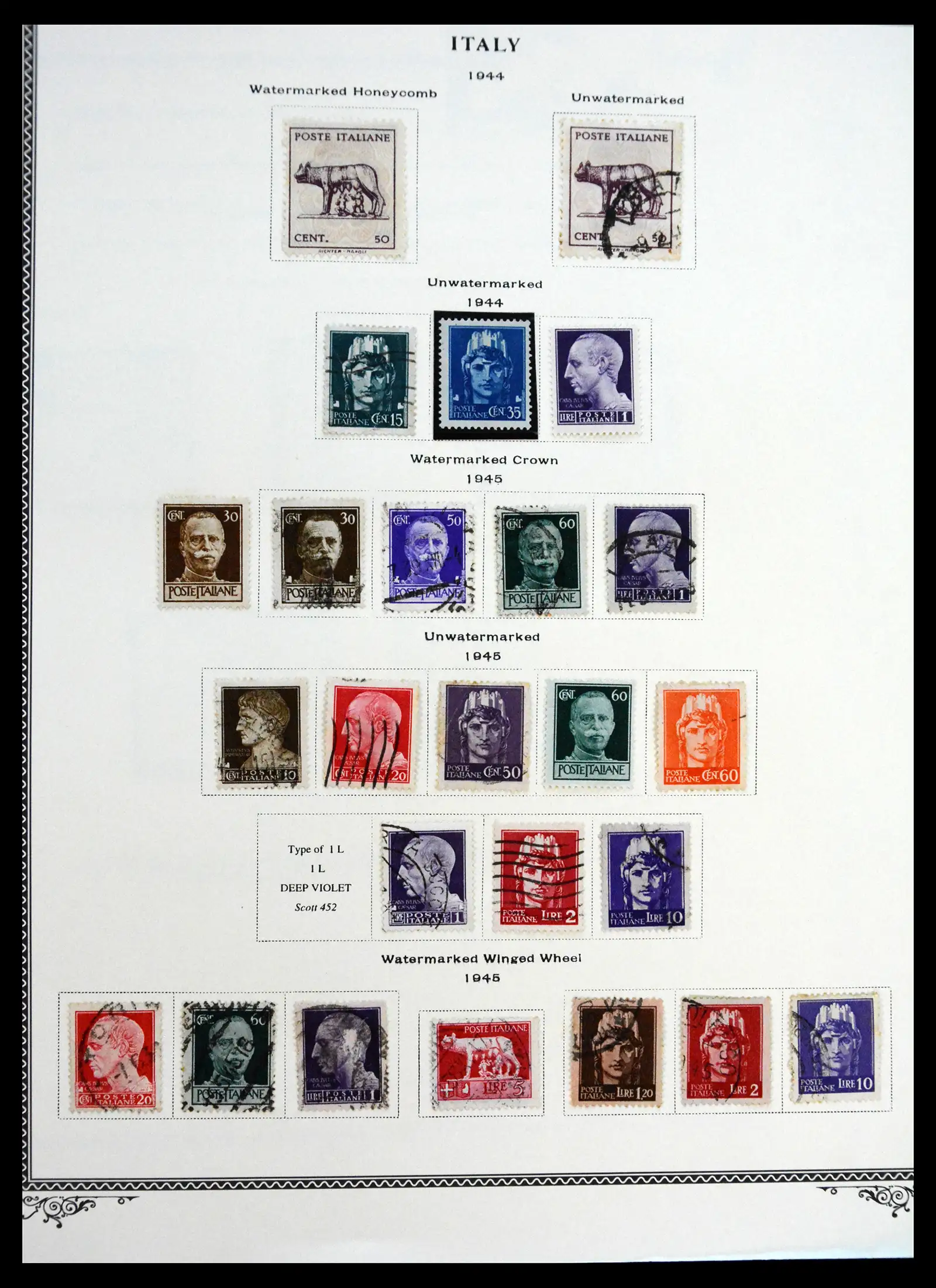 41170 0058 - Postzegelverzameling 41170 Italië en koloniën 1862-1961.