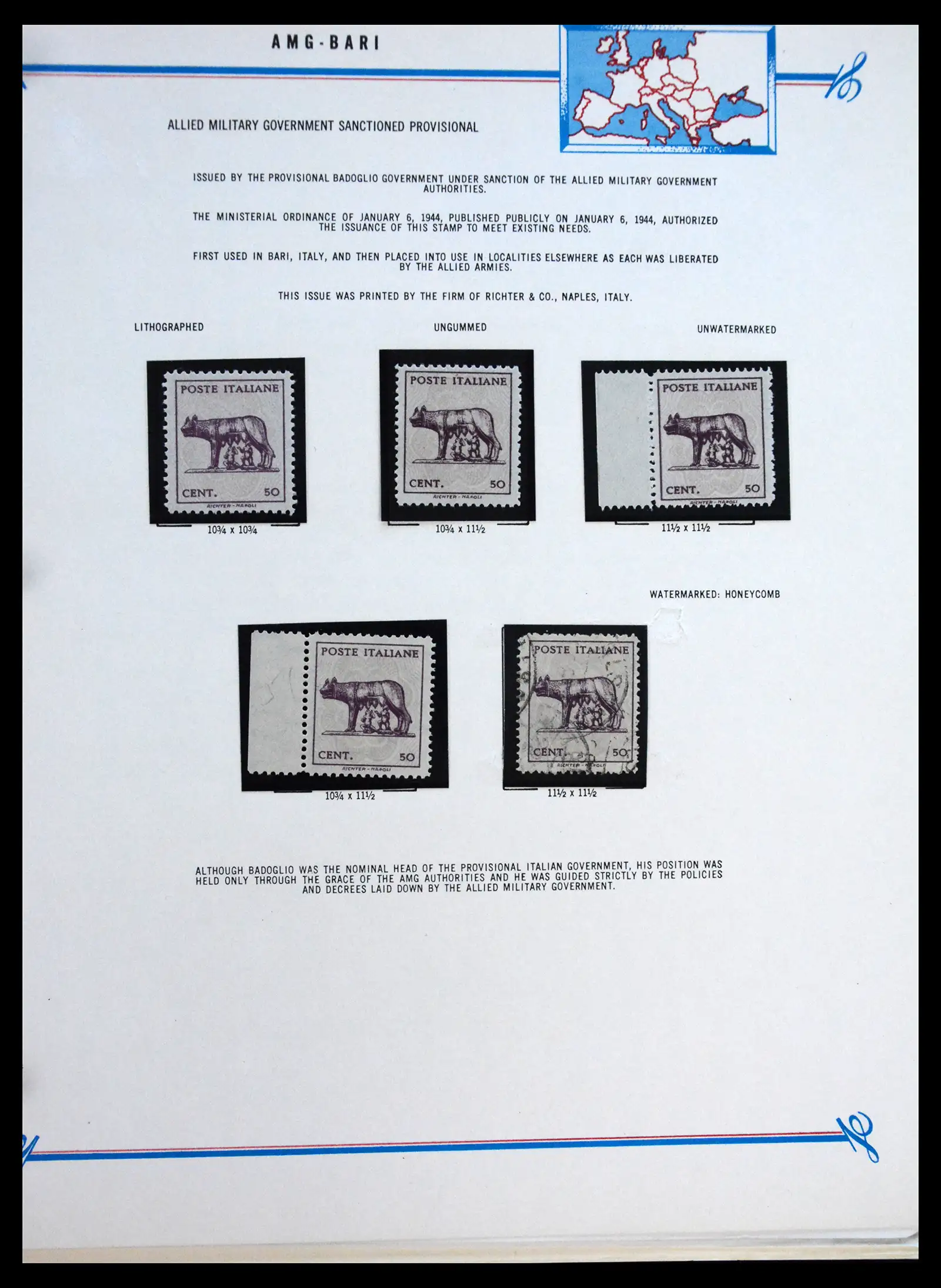 41170 0059 - Postzegelverzameling 41170 Italië en koloniën 1862-1961.