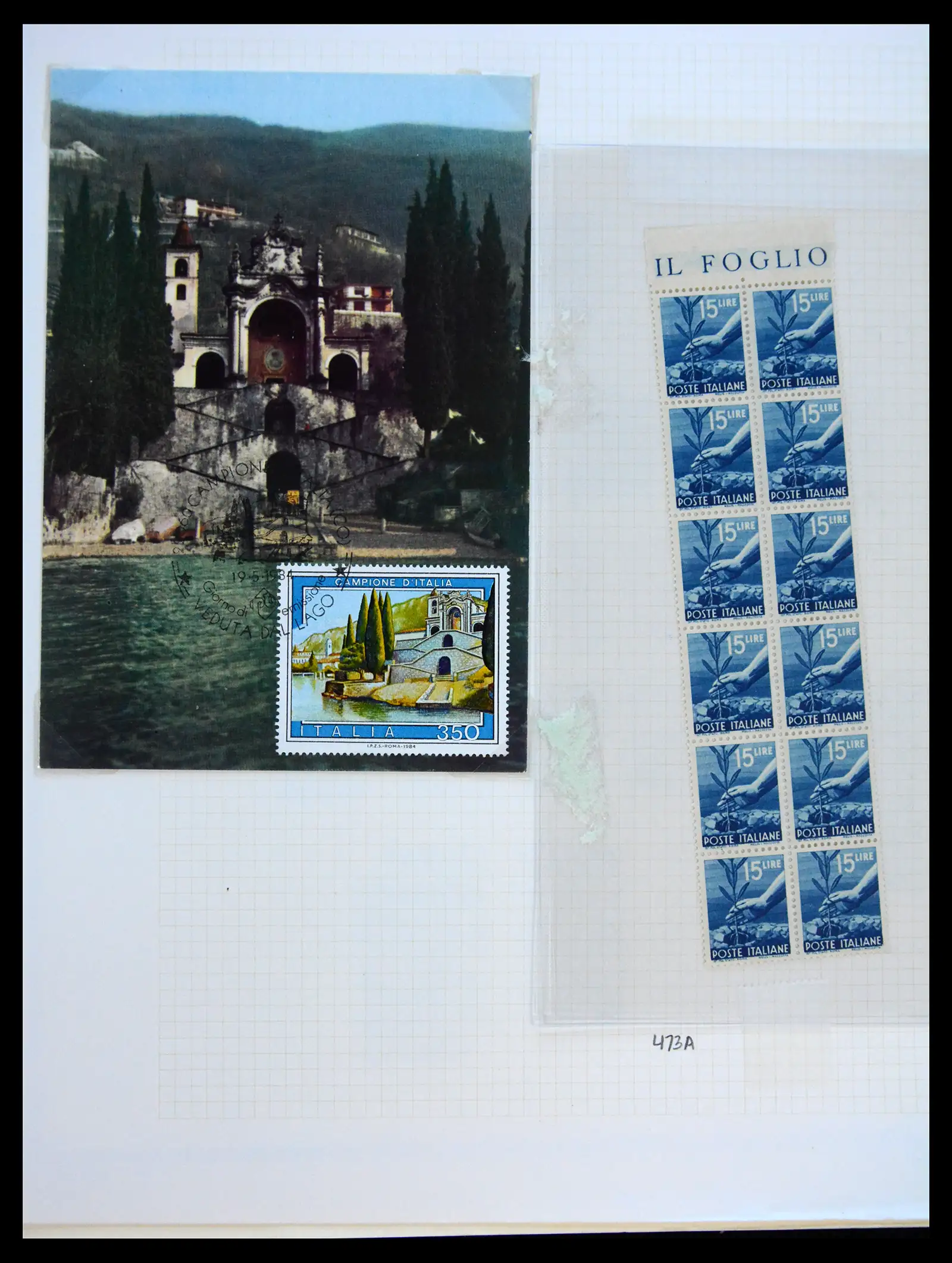 41170 0063 - Postzegelverzameling 41170 Italië en koloniën 1862-1961.