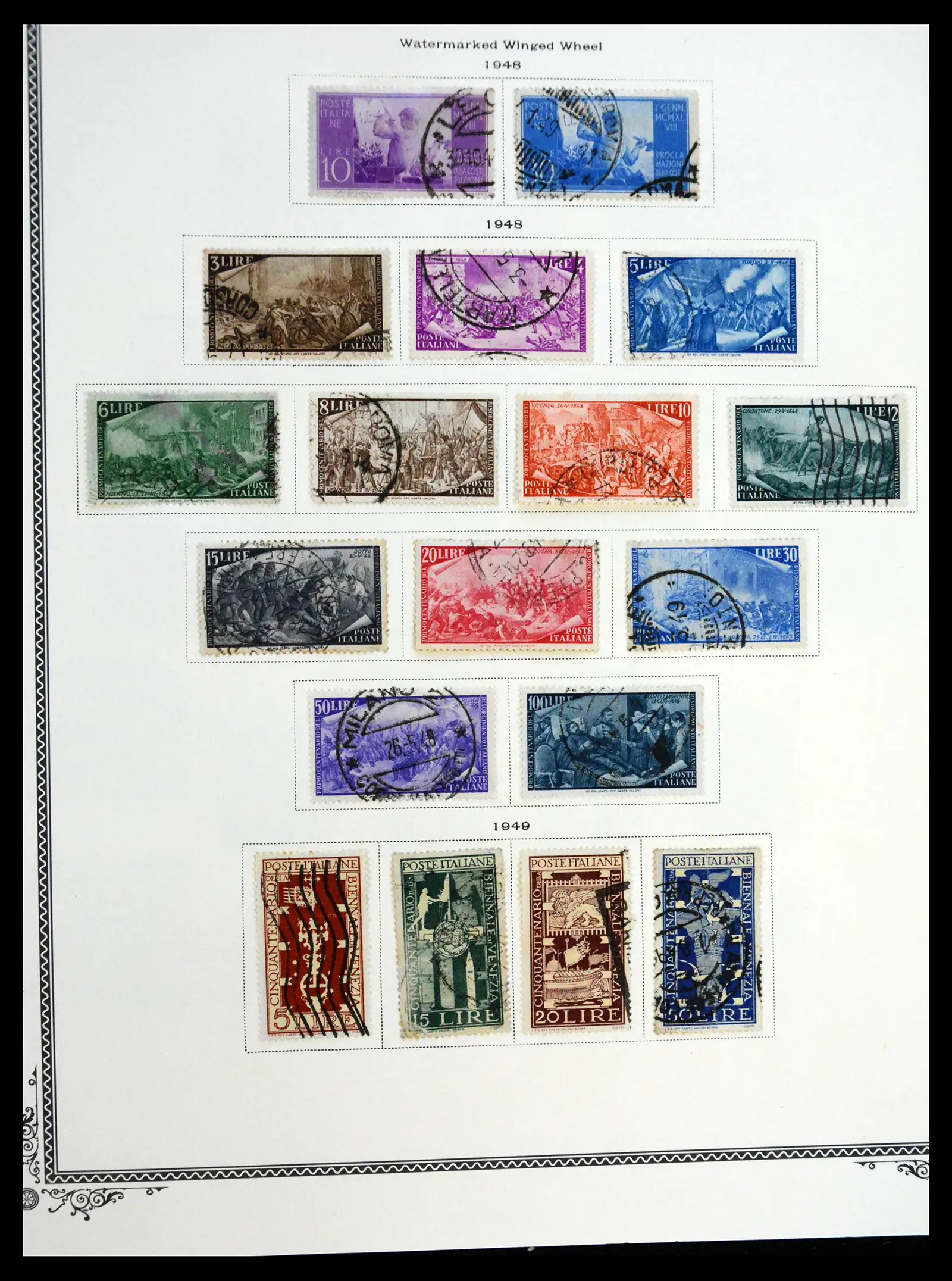 41170 0066 - Postzegelverzameling 41170 Italië en koloniën 1862-1961.