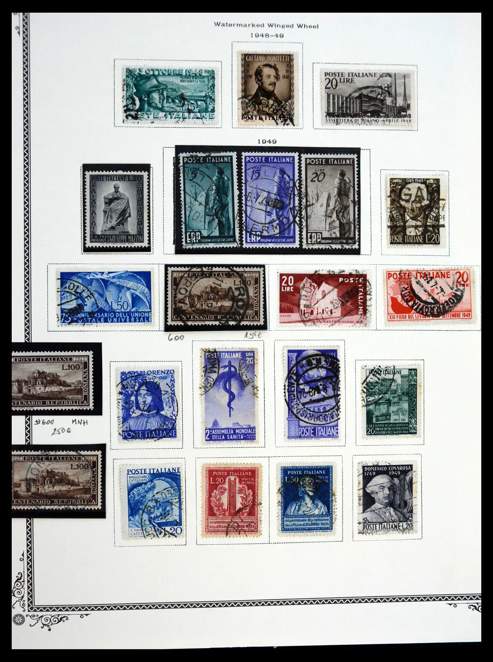 41170 0067 - Postzegelverzameling 41170 Italië en koloniën 1862-1961.