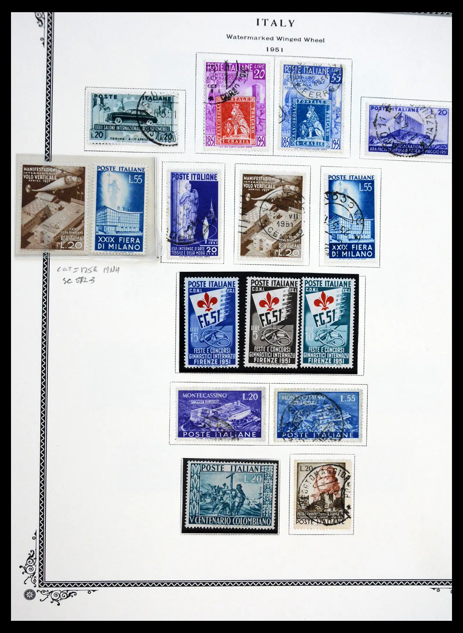 41170 0072 - Postzegelverzameling 41170 Italië en koloniën 1862-1961.