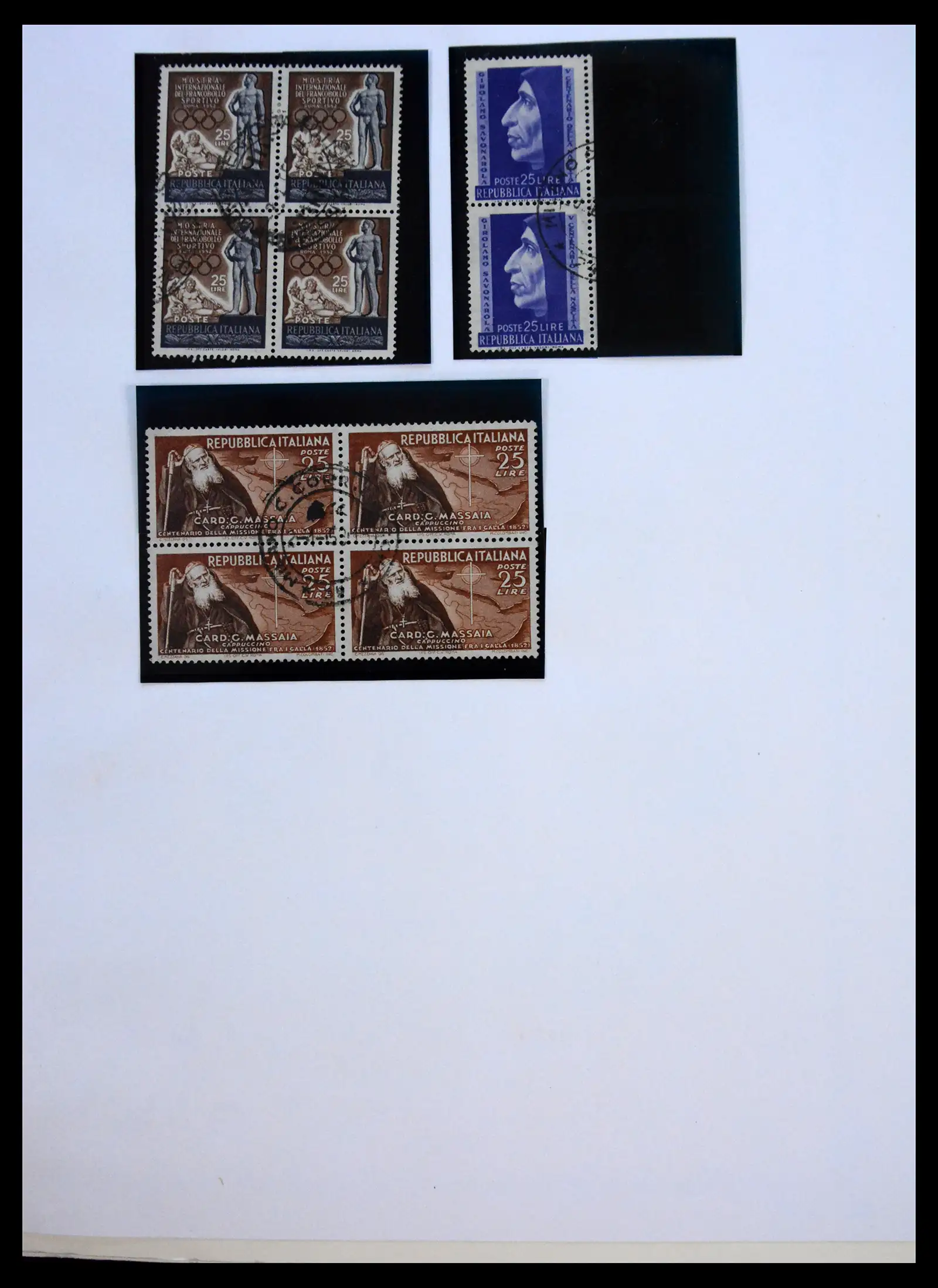 41170 0074 - Postzegelverzameling 41170 Italië en koloniën 1862-1961.