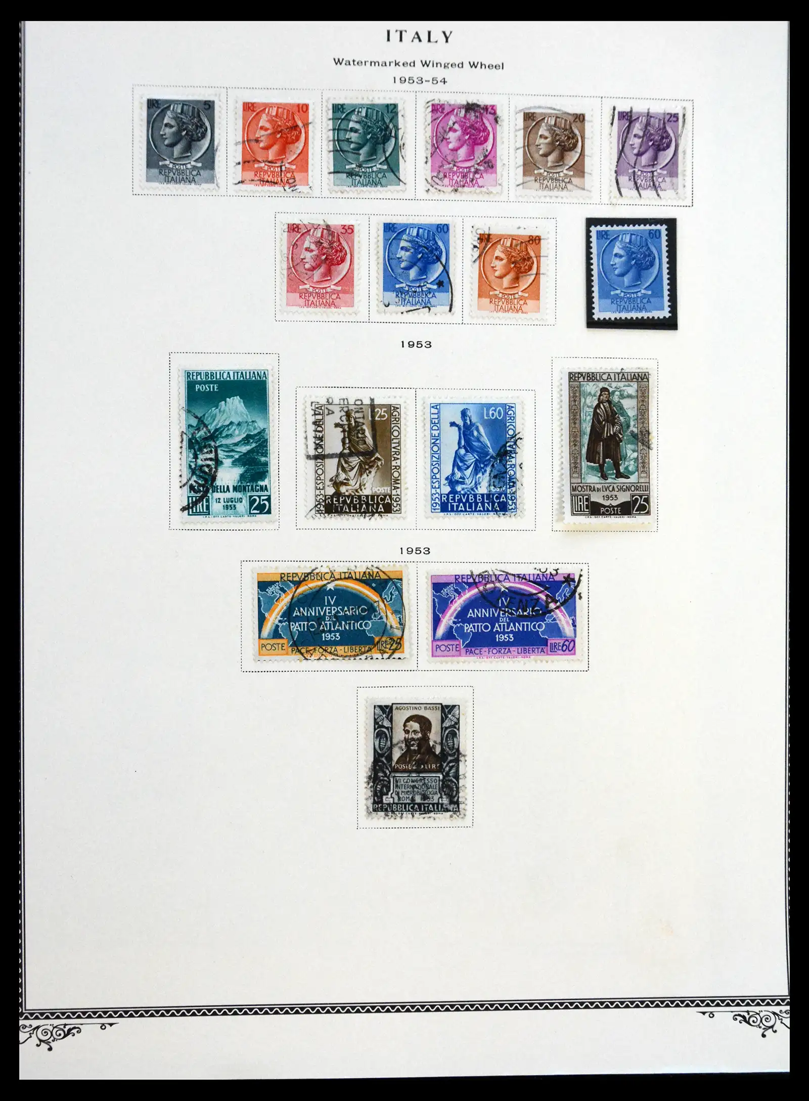 41170 0077 - Postzegelverzameling 41170 Italië en koloniën 1862-1961.