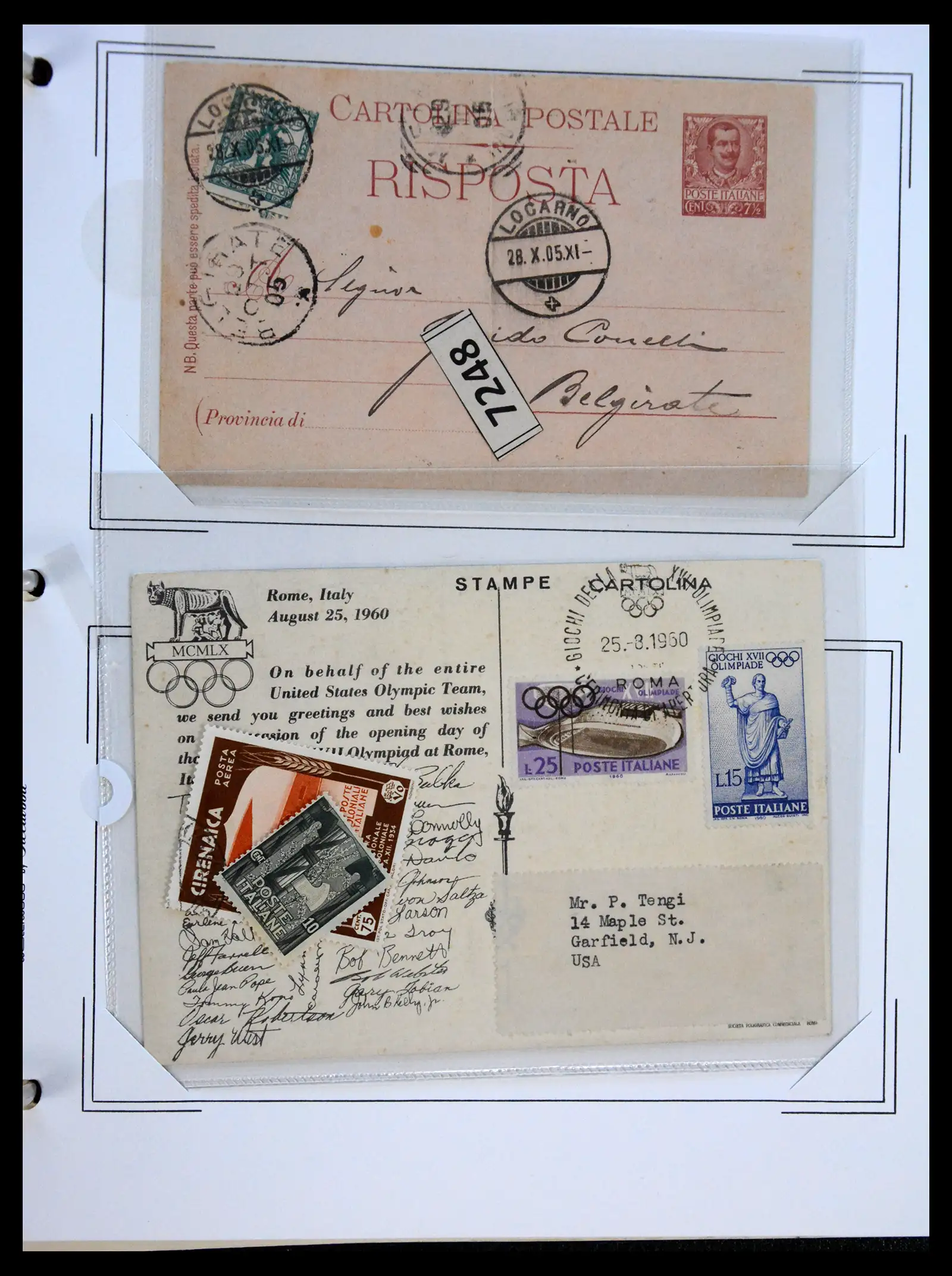 41170 0078 - Postzegelverzameling 41170 Italië en koloniën 1862-1961.
