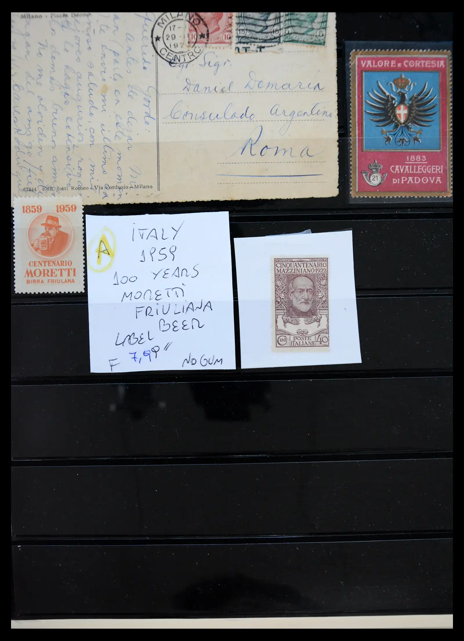 41170 0084 - Postzegelverzameling 41170 Italië en koloniën 1862-1961.