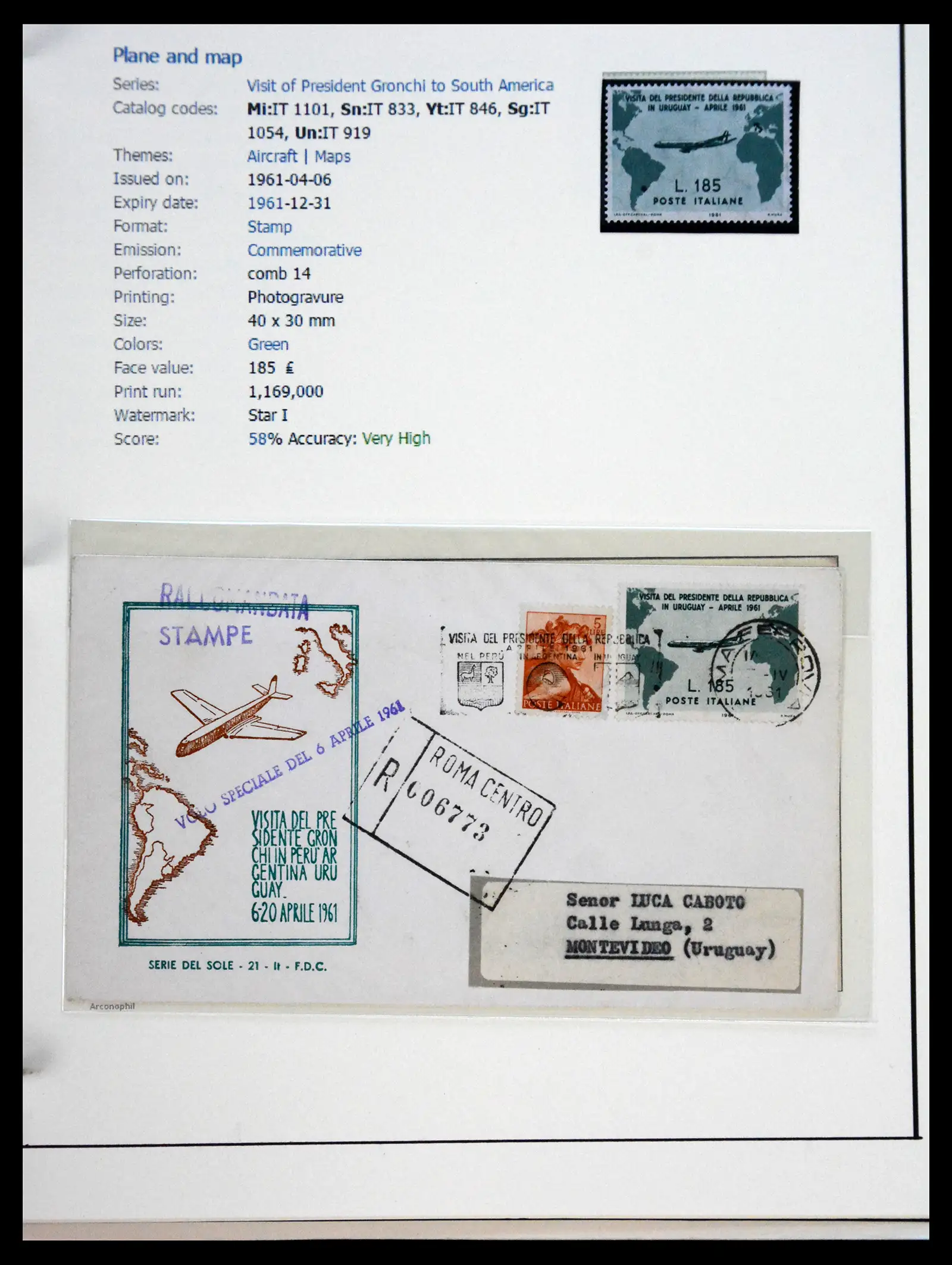 41170 0085 - Postzegelverzameling 41170 Italië en koloniën 1862-1961.