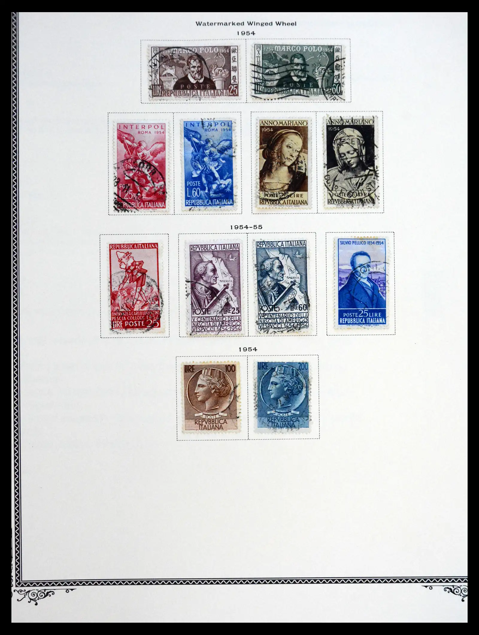 41170 0090 - Postzegelverzameling 41170 Italië en koloniën 1862-1961.