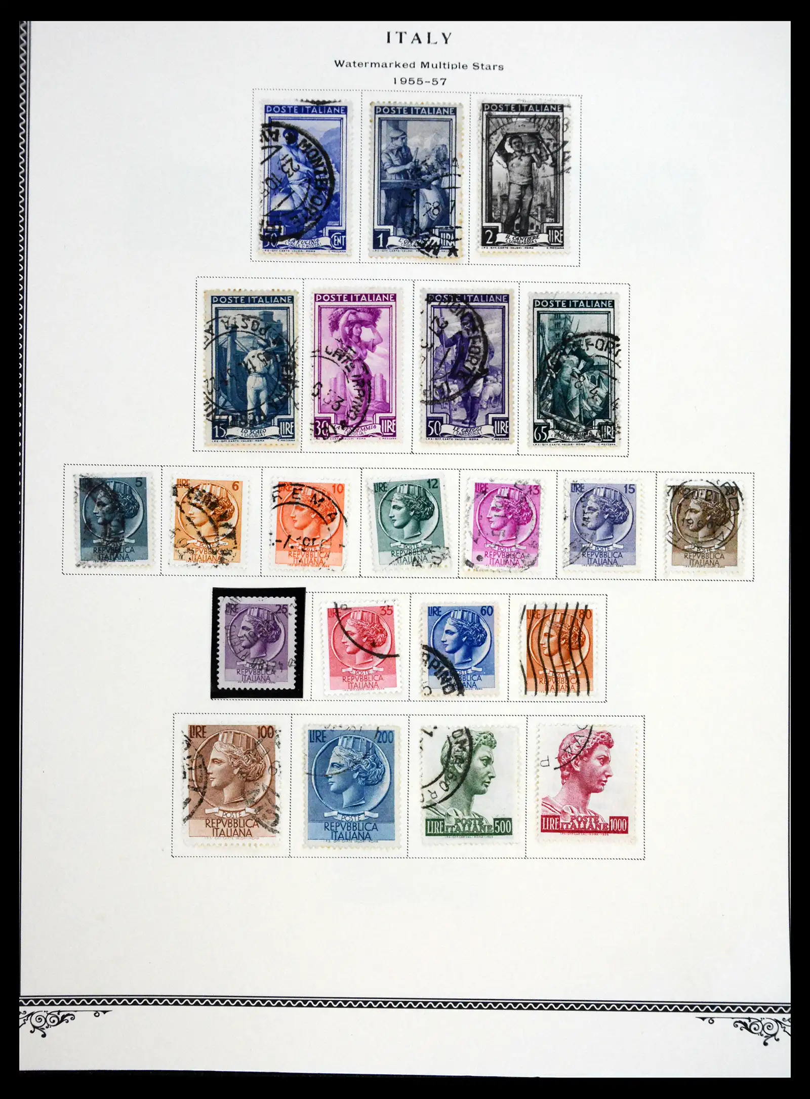 41170 0092 - Postzegelverzameling 41170 Italië en koloniën 1862-1961.