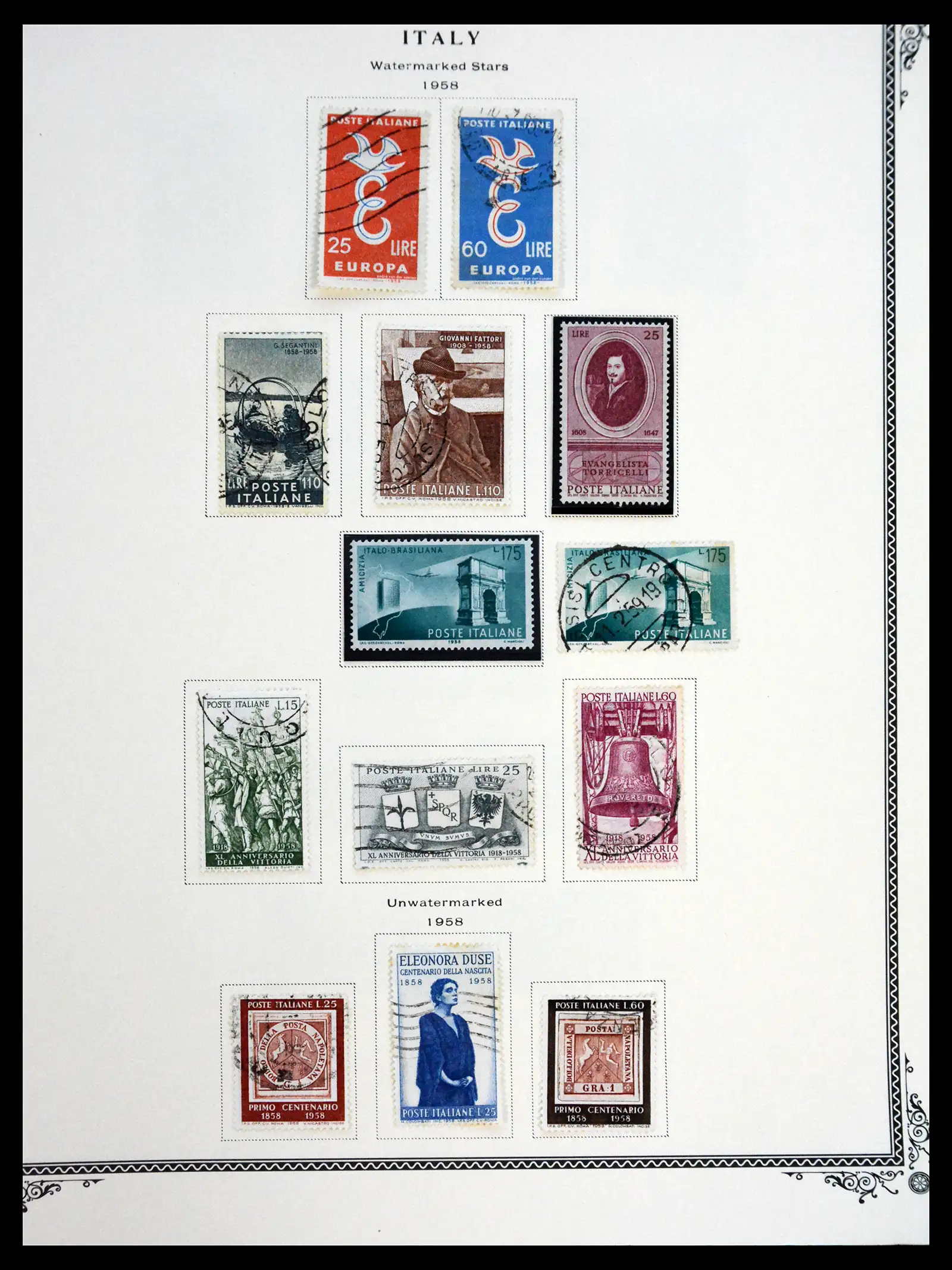 41170 0097 - Postzegelverzameling 41170 Italië en koloniën 1862-1961.