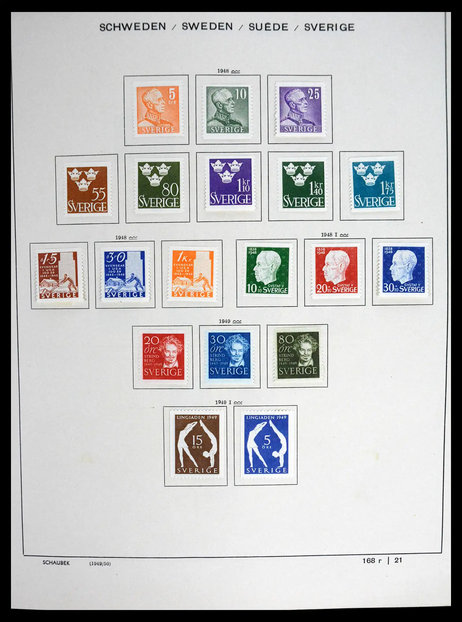 41172 0026 - Postzegelverzameling 41172 Zweden 1855-1974.