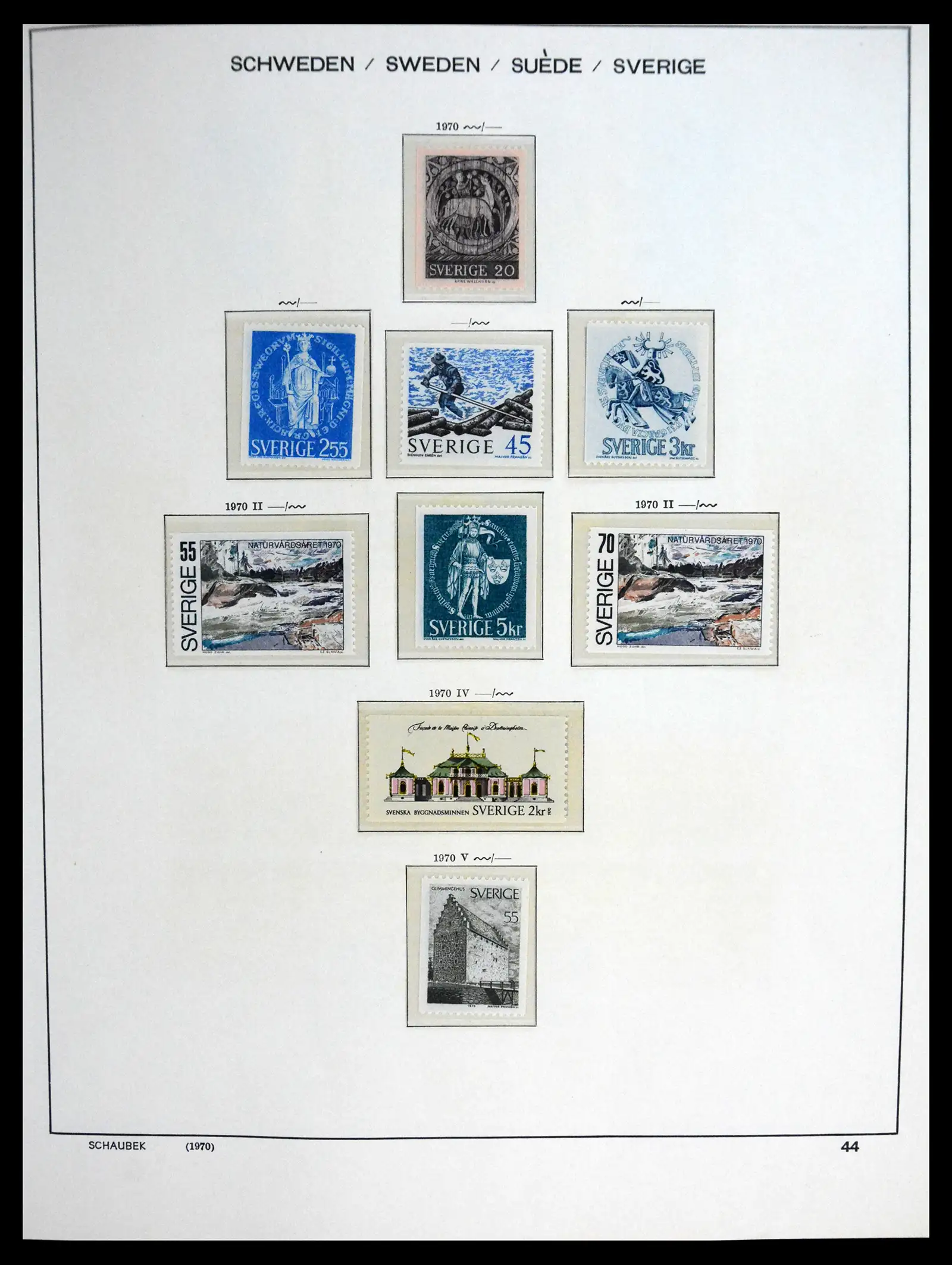 41172 0066 - Postzegelverzameling 41172 Zweden 1855-1974.