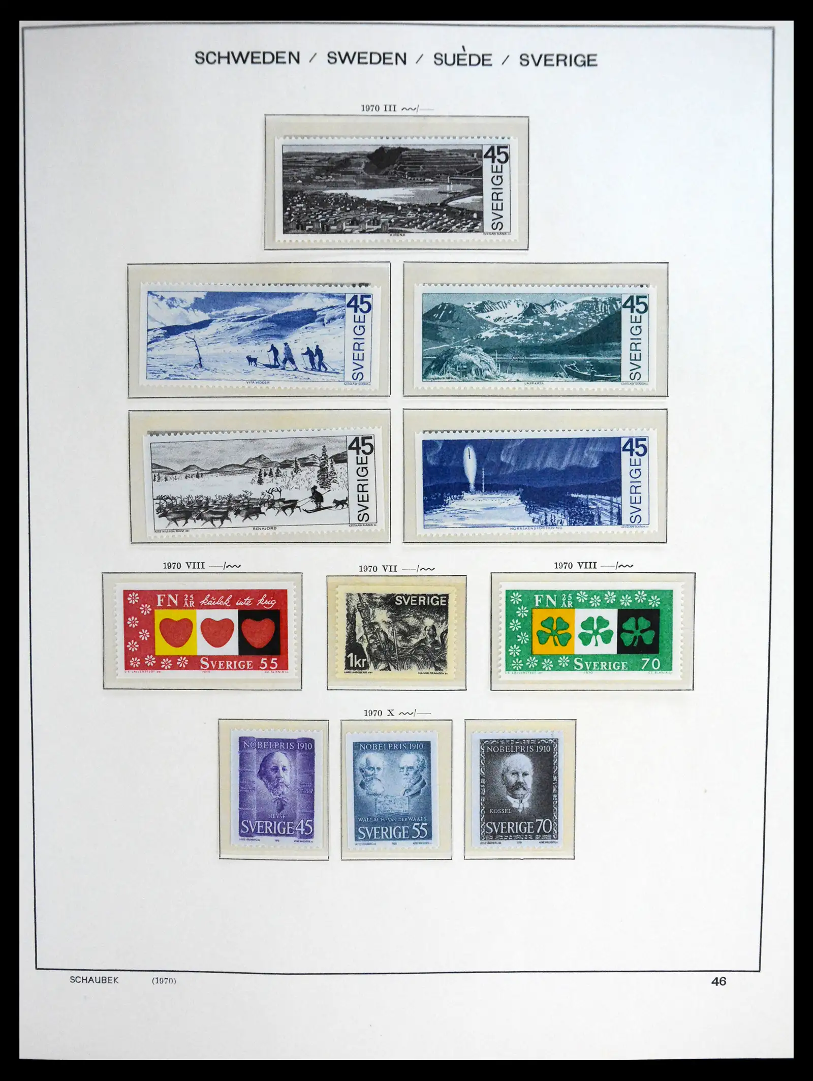 41172 0068 - Postzegelverzameling 41172 Zweden 1855-1974.