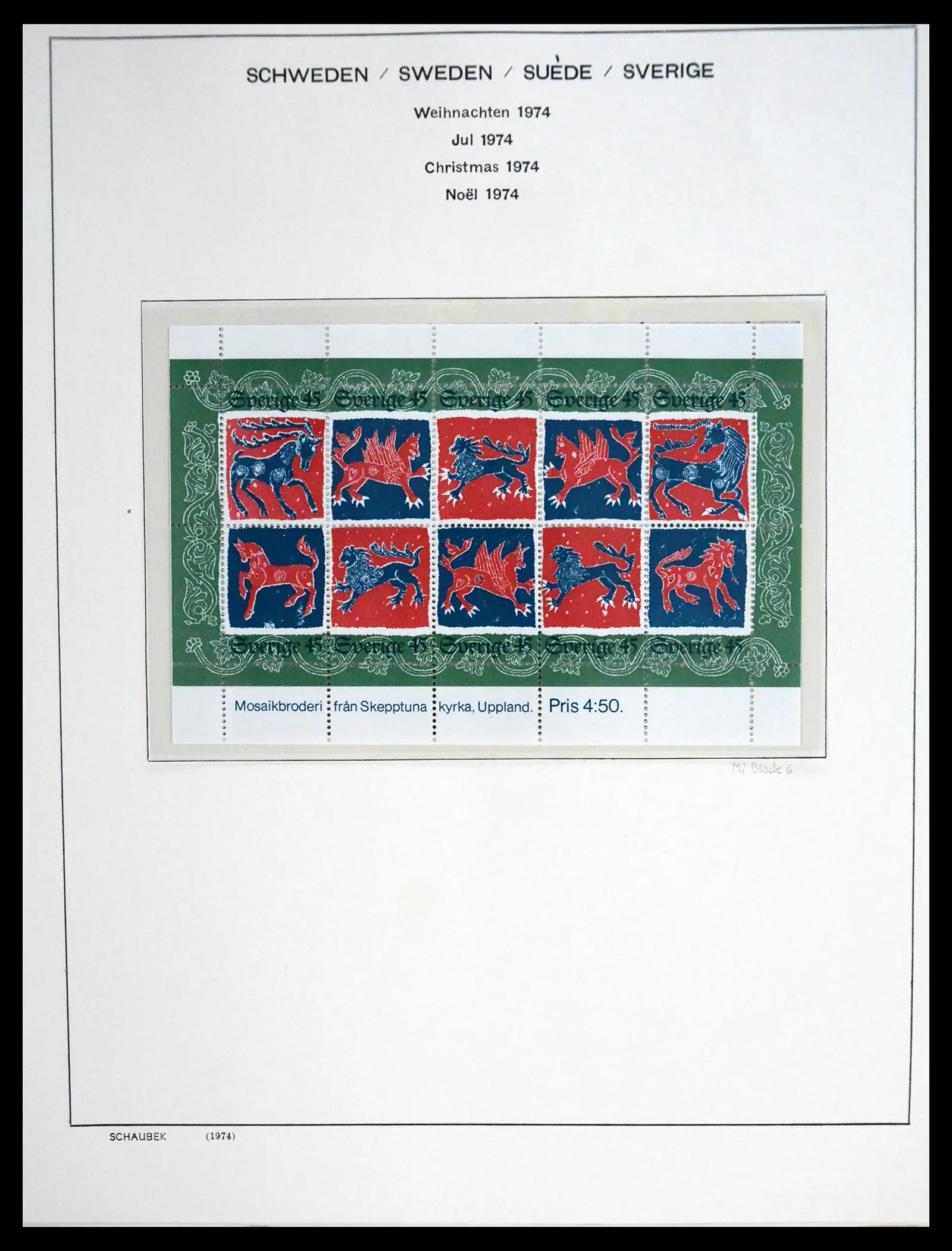 41172 0089 - Postzegelverzameling 41172 Zweden 1855-1974.
