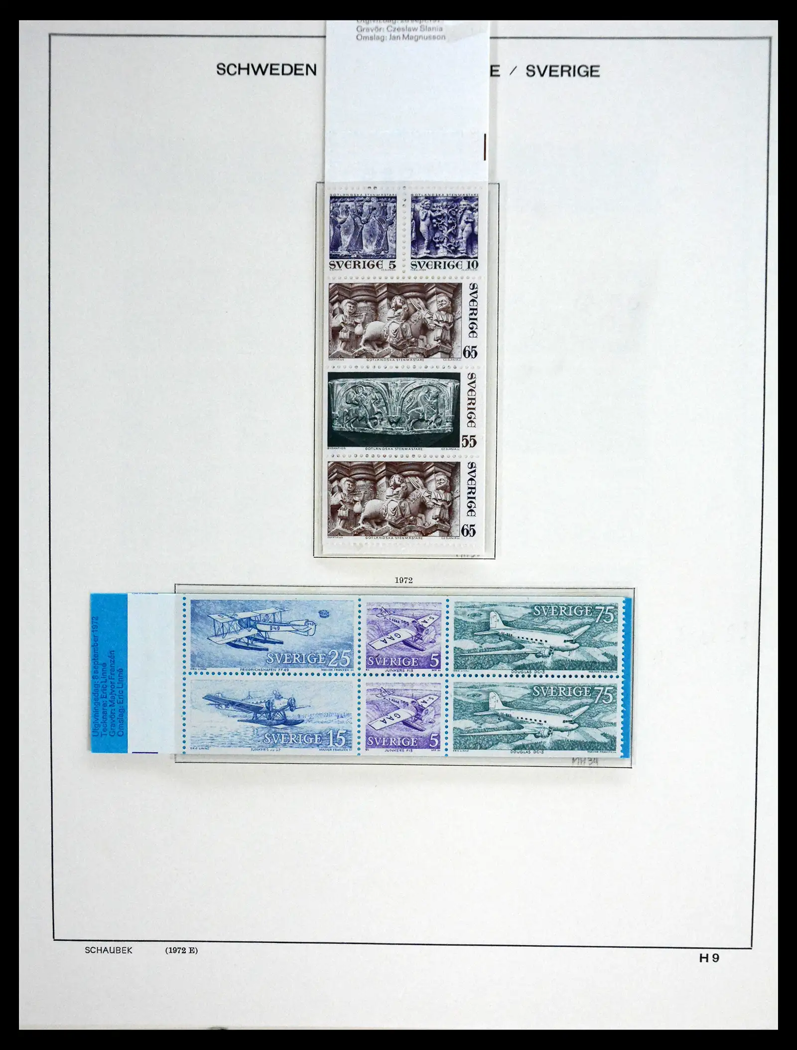 41172 0097 - Postzegelverzameling 41172 Zweden 1855-1974.