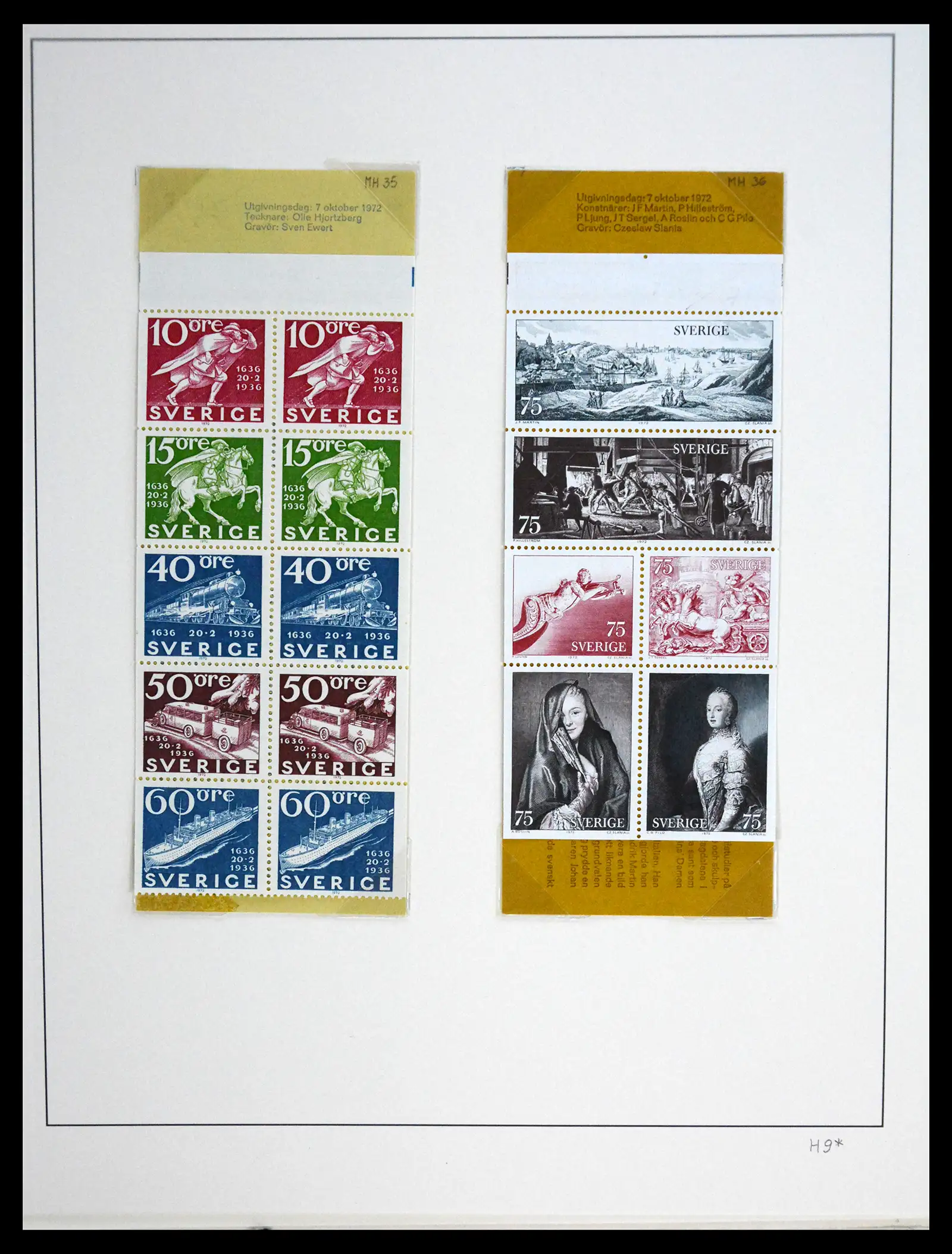 41172 0098 - Postzegelverzameling 41172 Zweden 1855-1974.
