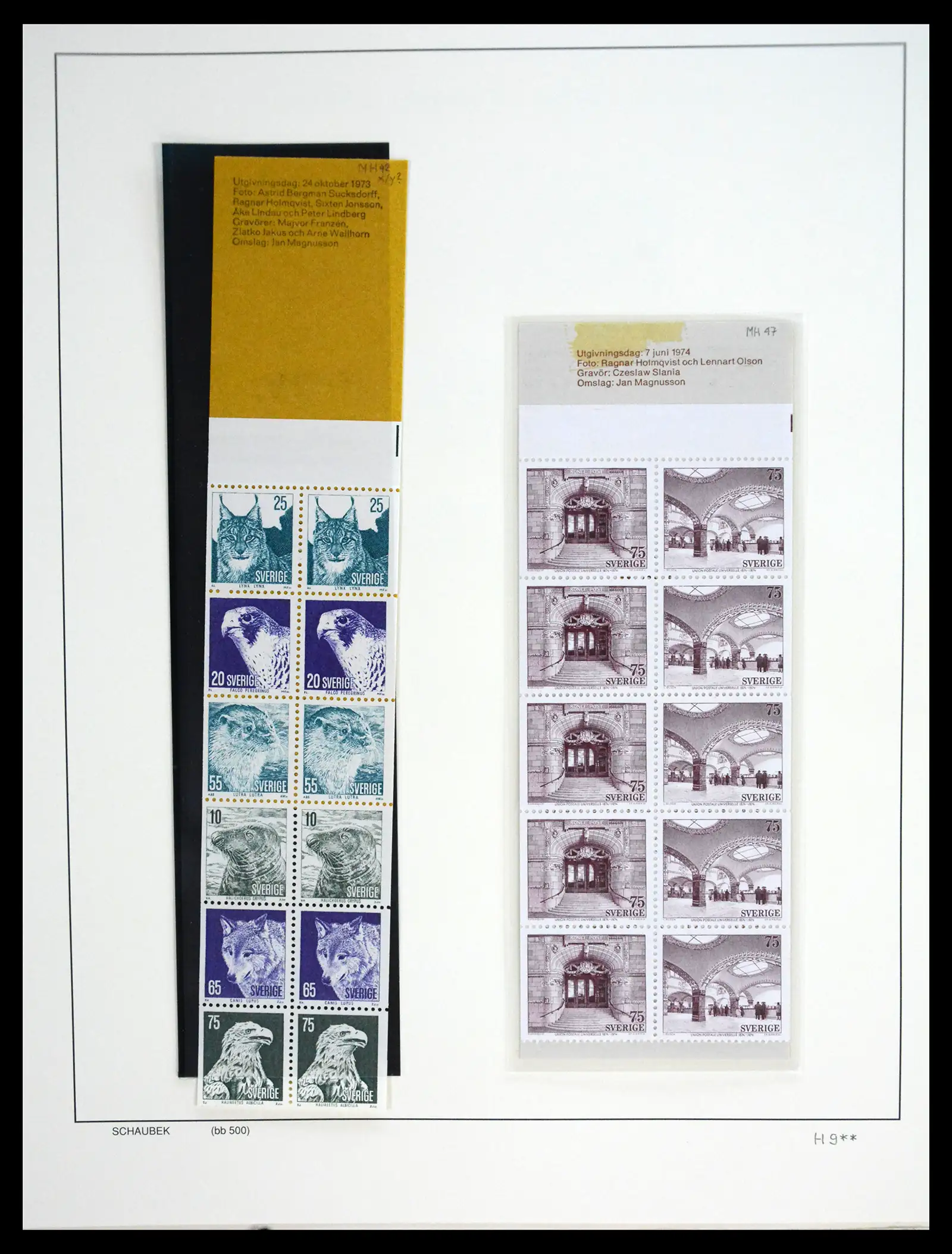 41172 0099 - Postzegelverzameling 41172 Zweden 1855-1974.