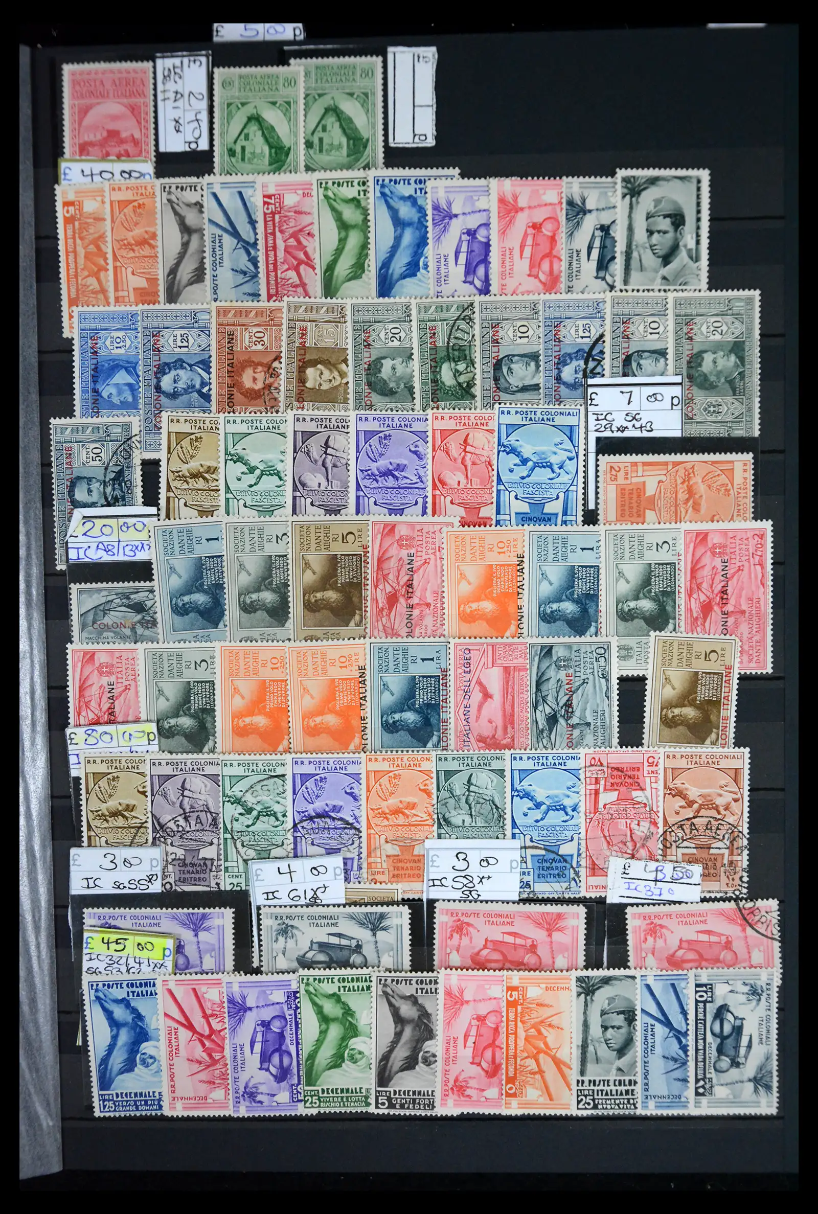 41175 0001 - Stamp collection 41175 Italian colonies 1895-1944.